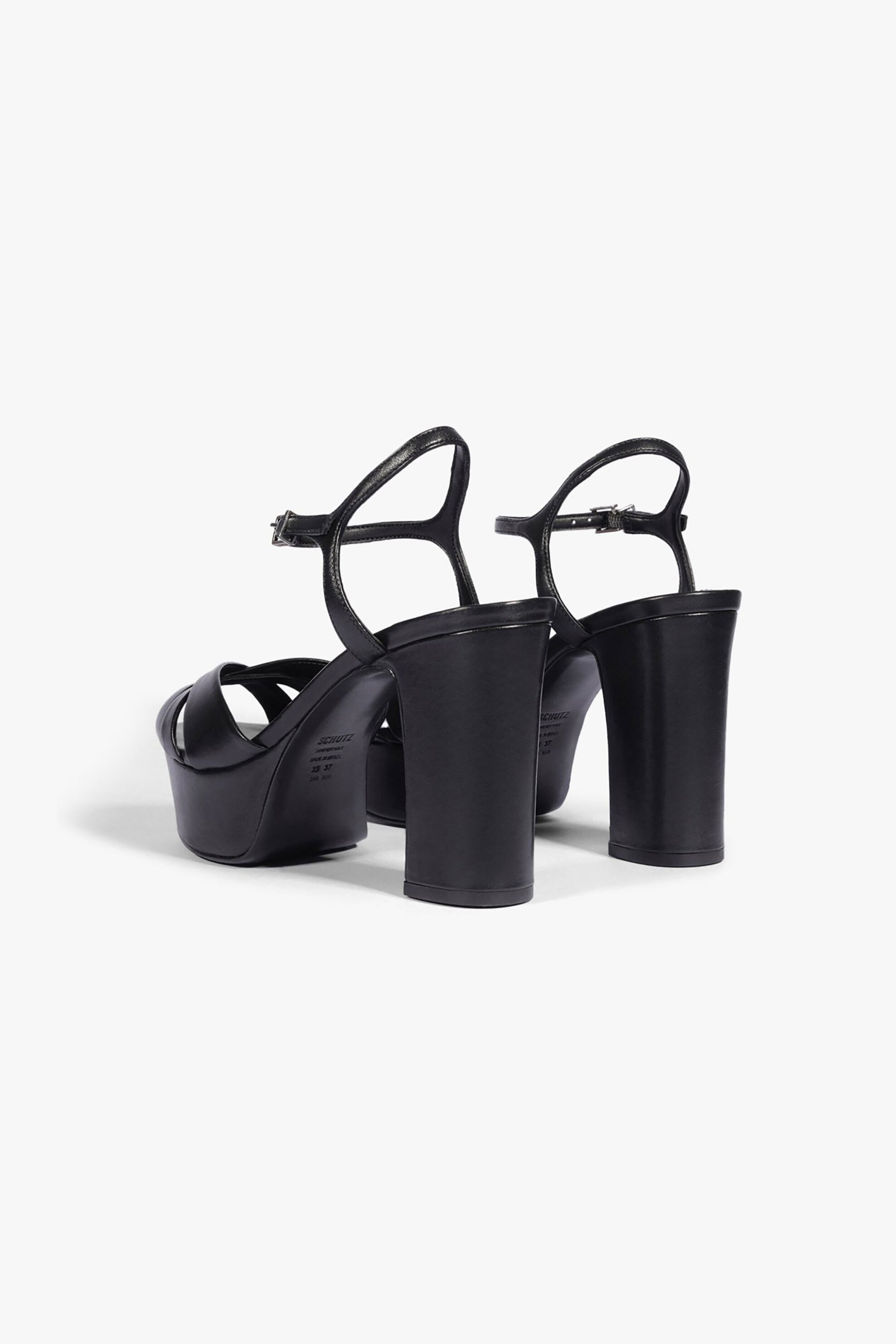 SCHUTZ Schutz γυναικεία δερμάτινα πέδιλα - S2034600030332 Μαύρο - 3
