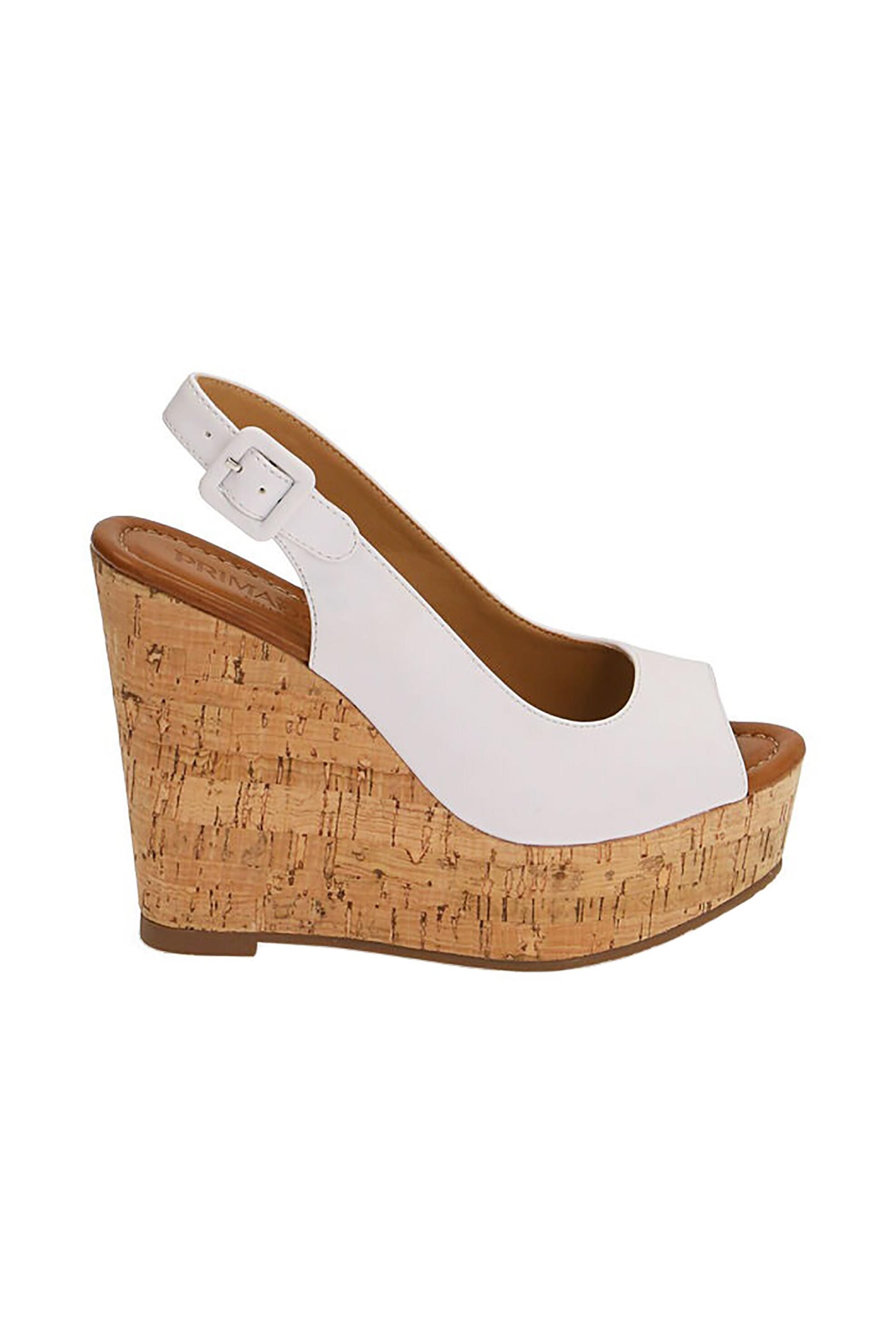 PRIMADONNA Primadonna γυναικείες πλατφόρμες μονόχρωμες με φελλό - 234907982EPBIANCO Λευκό