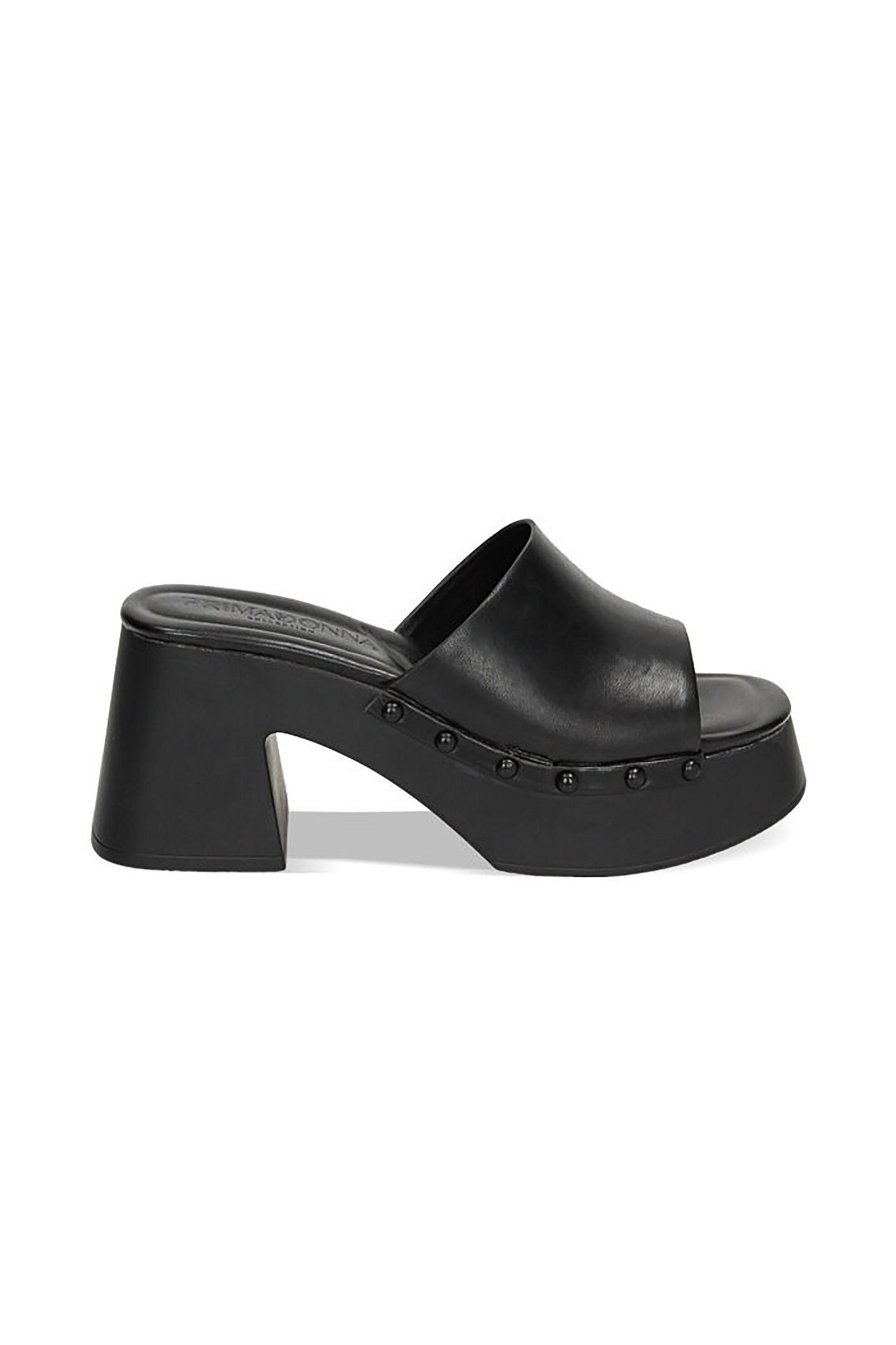 PRIMADONNA Primadonna γυναικεία mules με χοντρό τακούνι - 232125605EPNERO Μαύρο