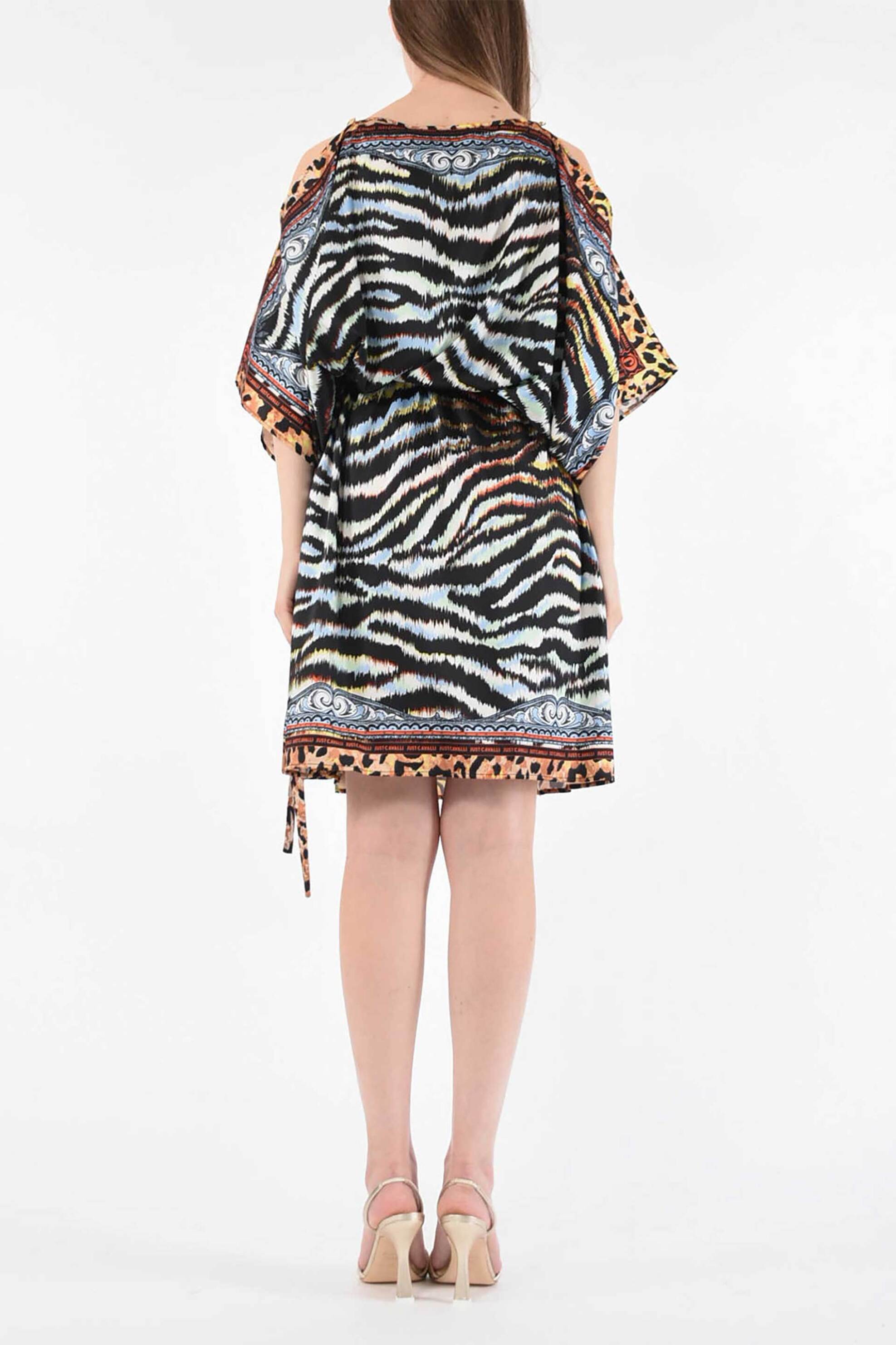 JUST CAVALLI Just Cavalli γυναικεία τουνίκ με animal print - 76PAL2A1NS461 Καφέ - 3
