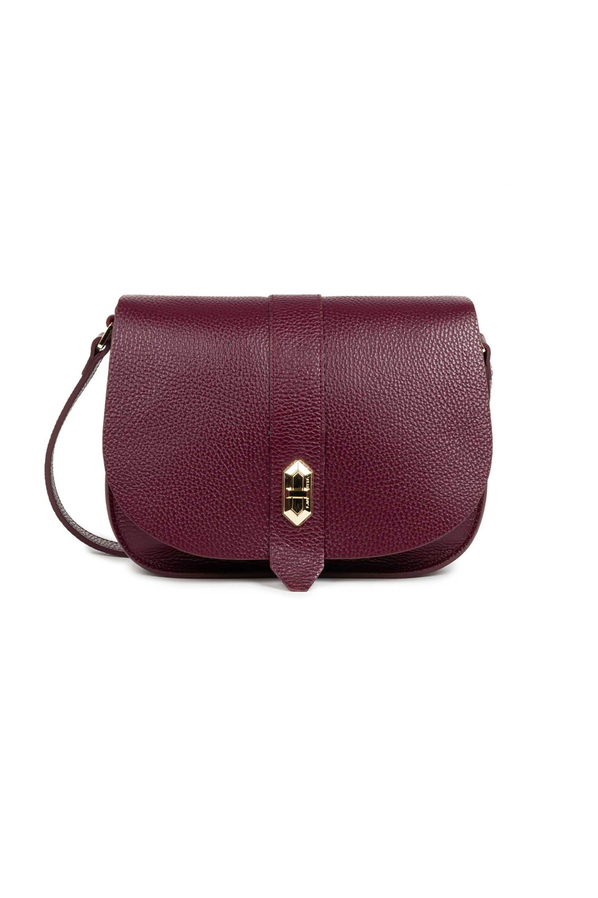 Lancaster γυναικεία δερμάτινη τσάντα crossbody "Top Double"