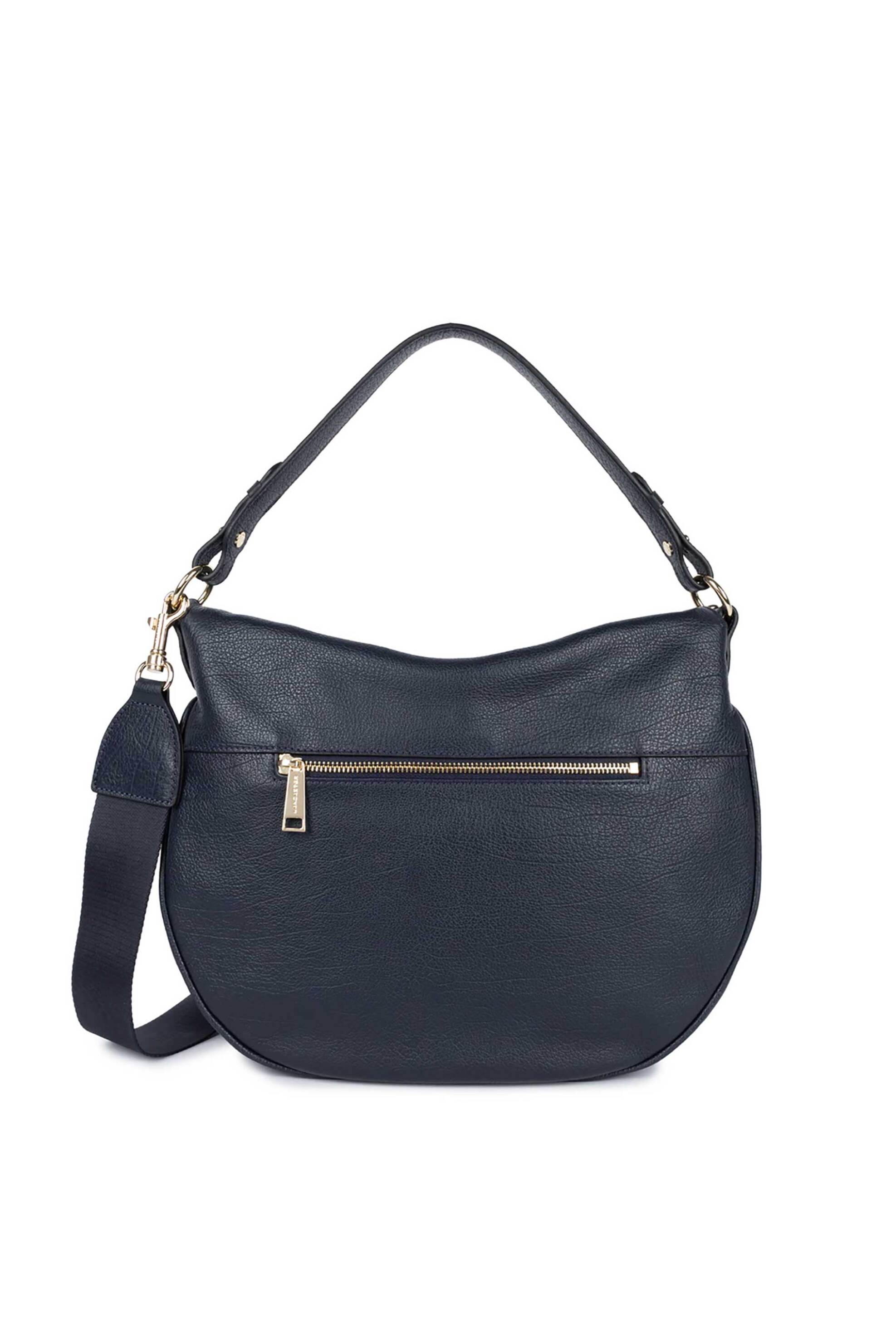 LANCASTER BAGS Lancaster γυναικεία δερμάτινη τσάντα ώμου "Dune Gaia Large" - 529-101 Μπλε Σκούρο - 3