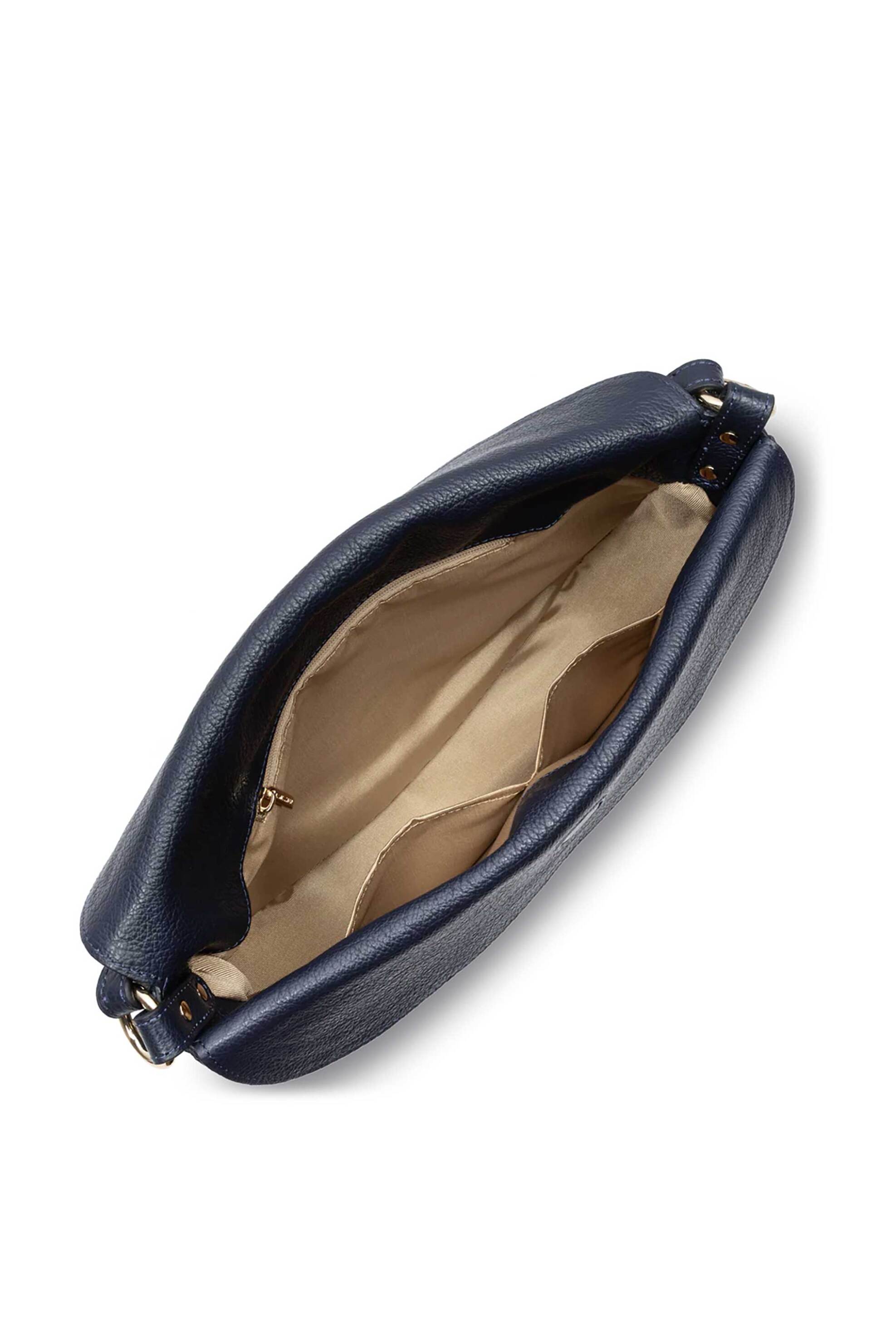 LANCASTER BAGS Lancaster γυναικεία δερμάτινη τσάντα ώμου "Dune Gaia Large" - 529-101 Μπλε Σκούρο - 4
