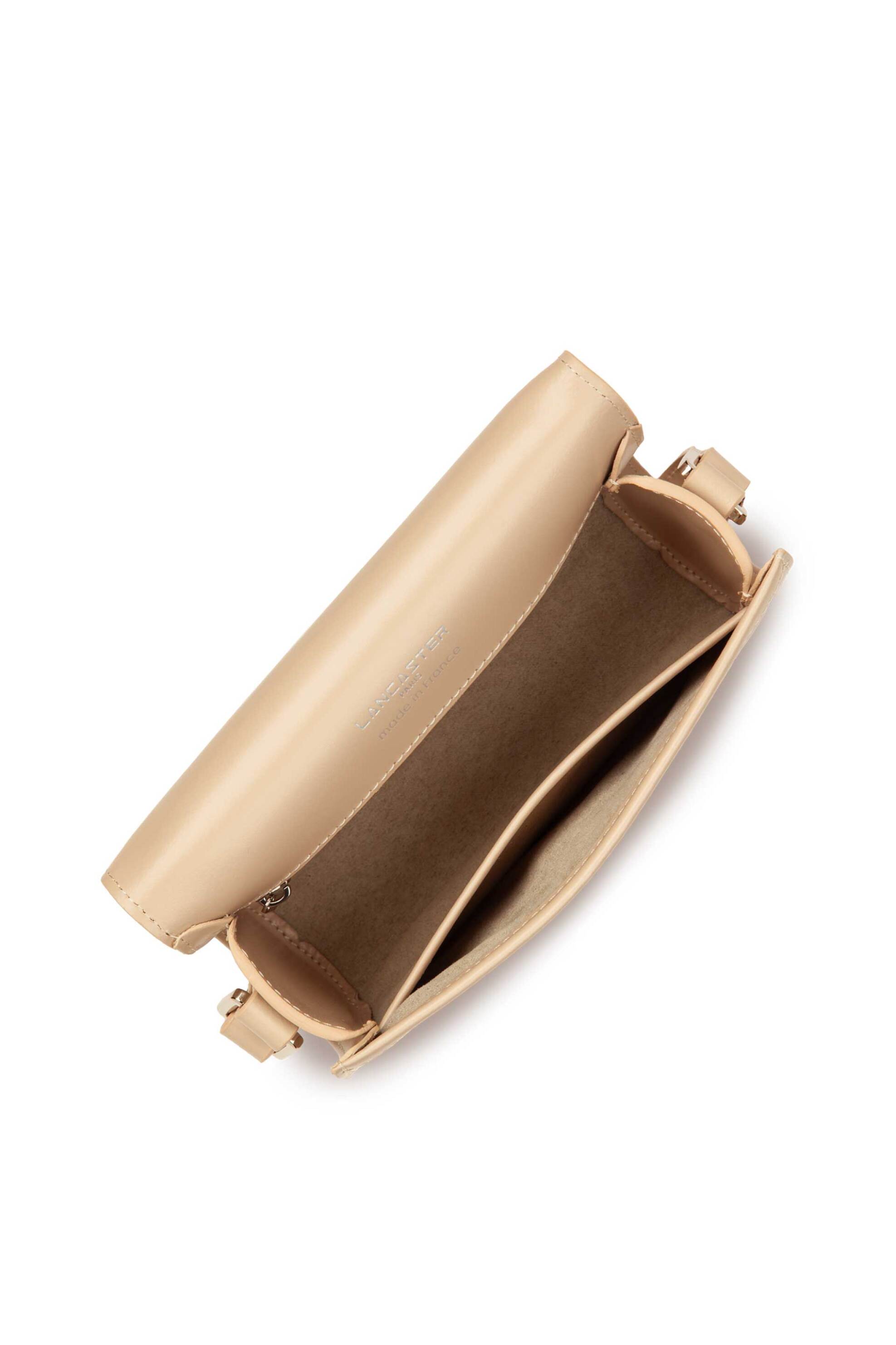 LANCASTER BAGS Lancaster γυναικεία δερμάτινη τσάντα crossbody "Suave Even Small" - 433-43 Μπεζ - 4