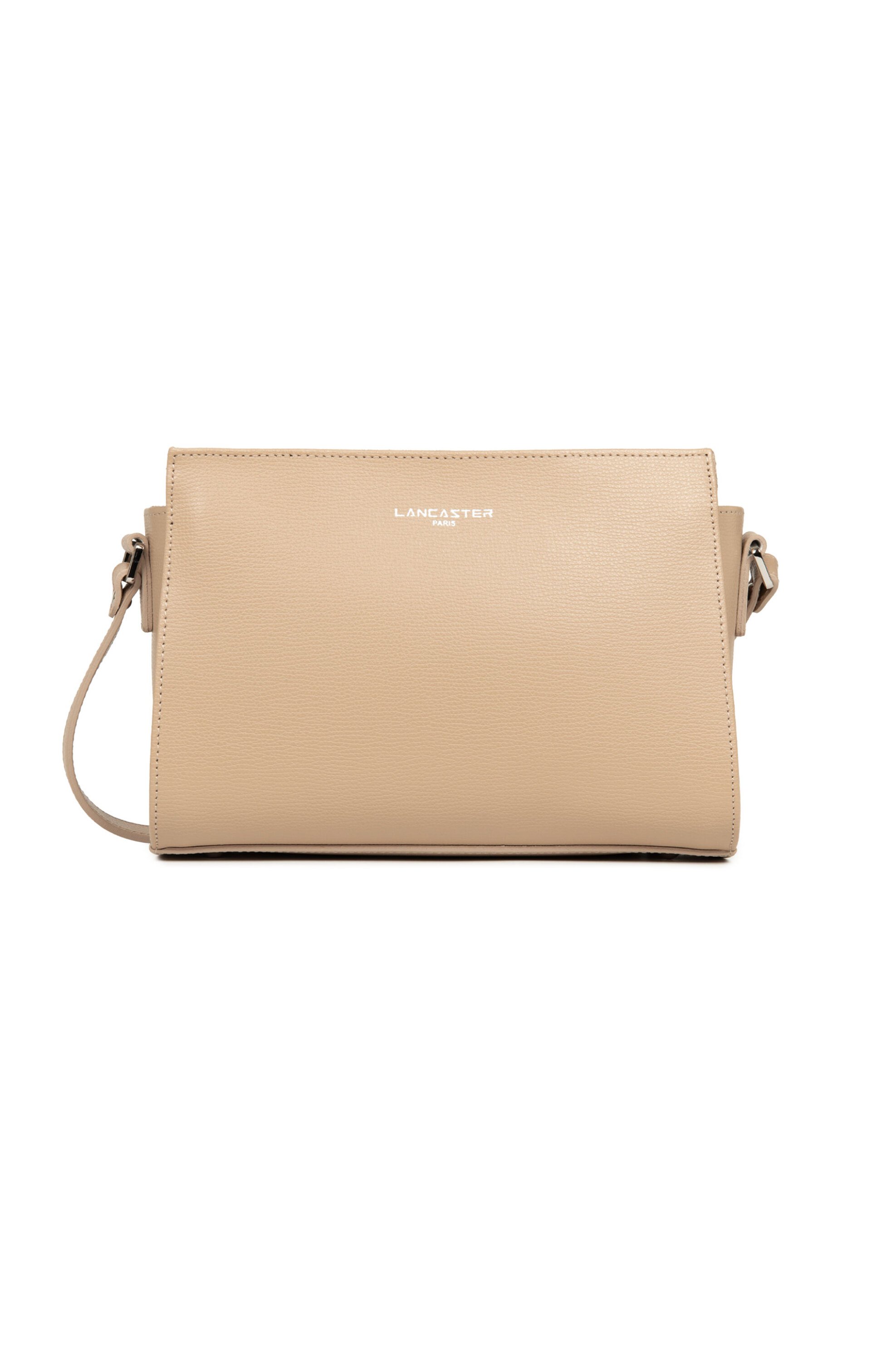 LANCASTER BAGS Lancaster γυναικεία δερμάτινη τσάντα crossbody "Sierra Small" - 438-007 Μπεζ