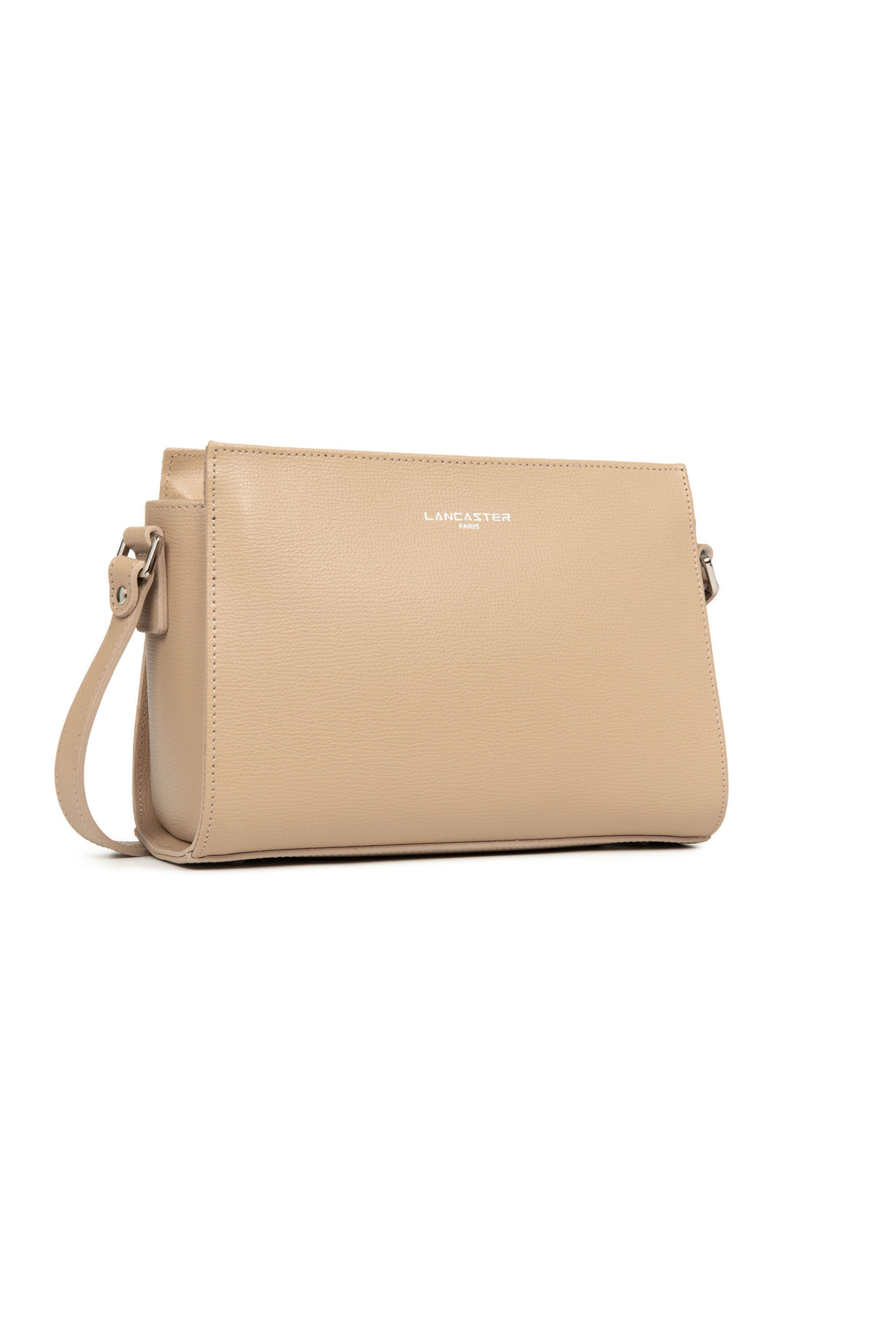 Lancaster γυναικεία δερμάτινη τσάντα crossbody "Sierra Small" - 438-007 Μπεζ φωτογραφία