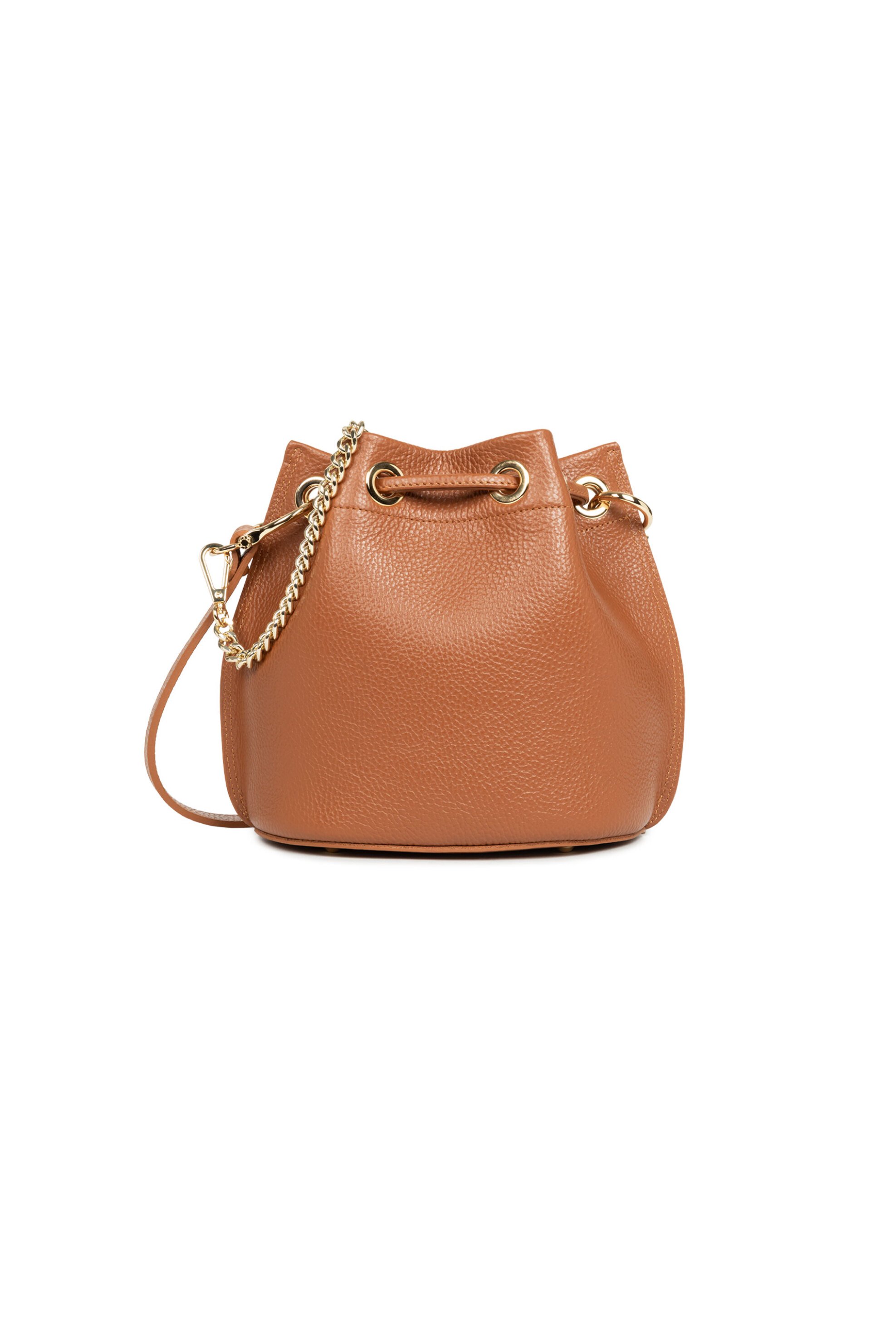 Lancaster γυναικεία δερμάτινη τσάντα bucket "Alba Double Small" - 470-80 Καμηλό φωτογραφία