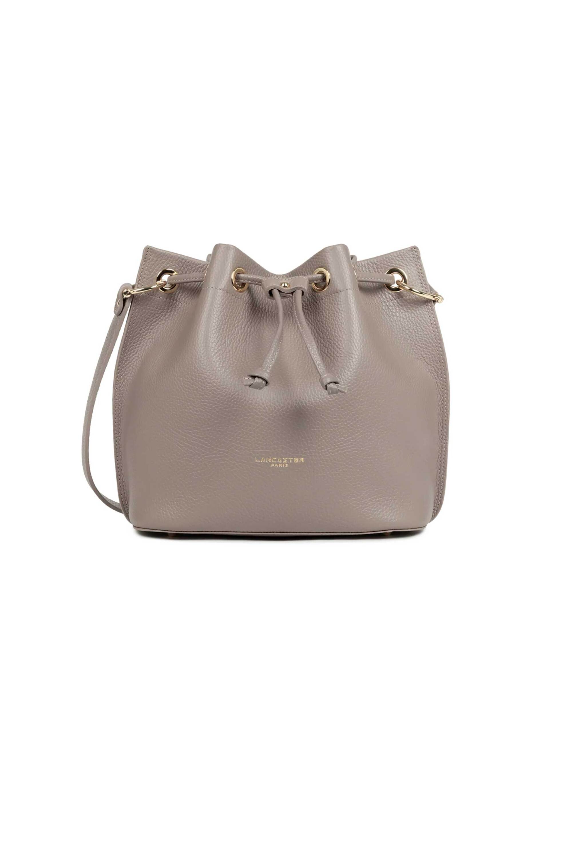 LANCASTER BAGS Lancaster γυναικεία δερμάτινη τσάντα bucket "Alba Double Medium" - 470-81 Taupe