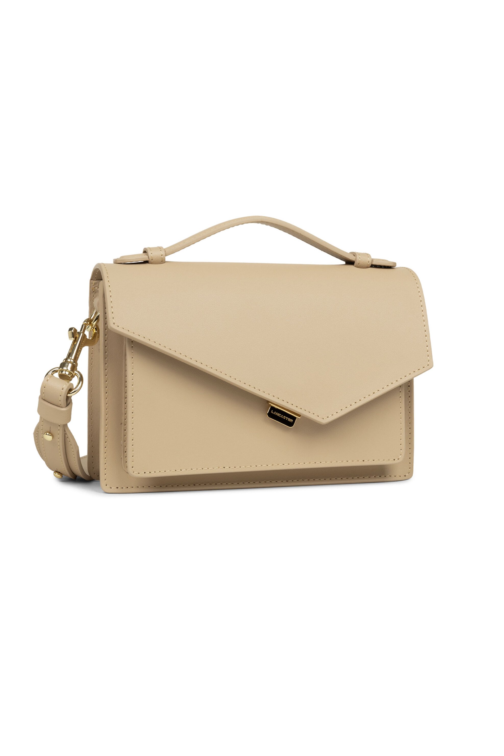 Lancaster γυναικεία δερμάτινη τσάντα crossbody "Zoe" - 480-010 Μπεζ φωτογραφία