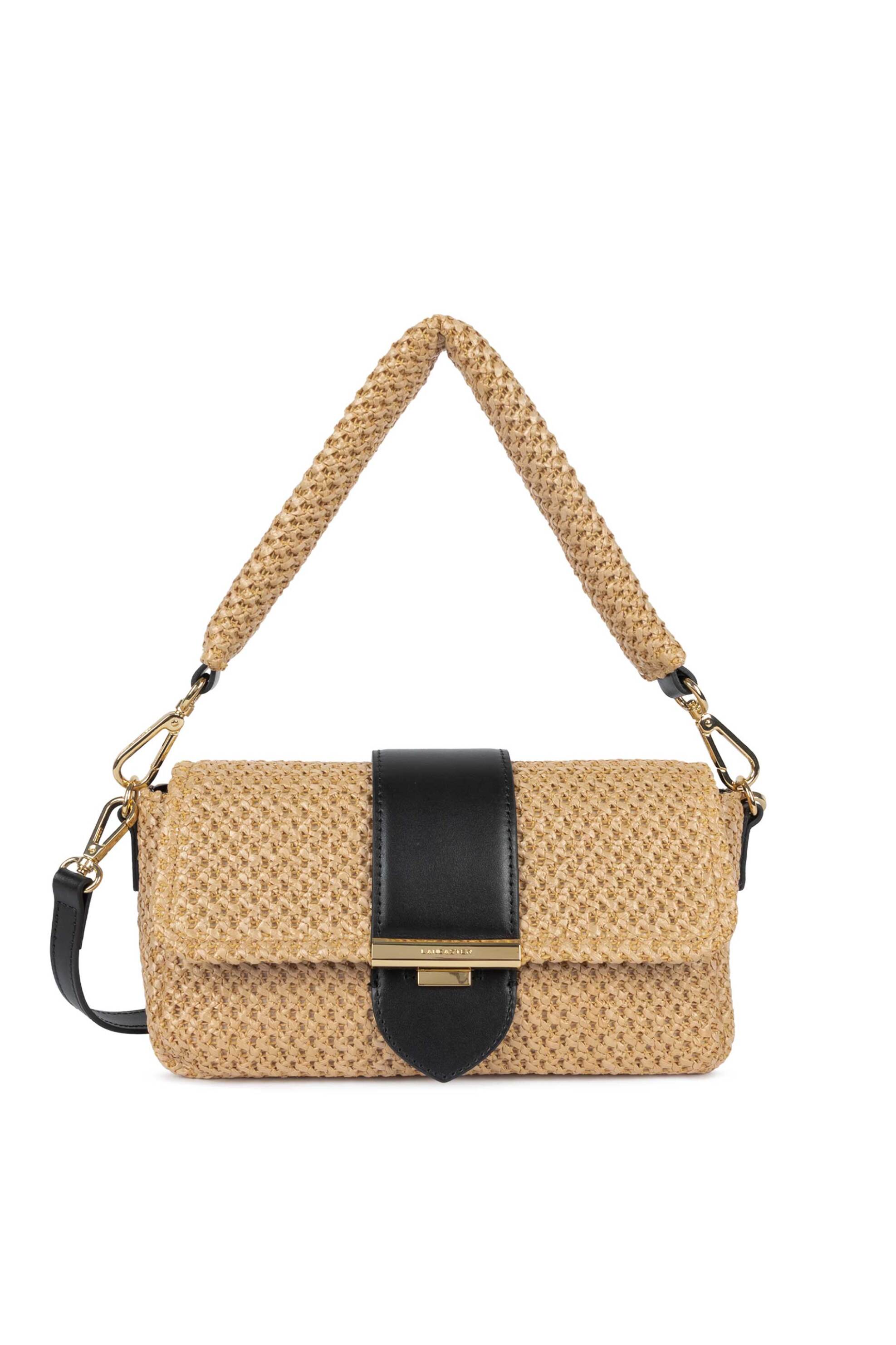 LANCASTER BAGS Lancaster γυναικεία τσάντα ώμου "Osier" - 518-031 Μαύρο