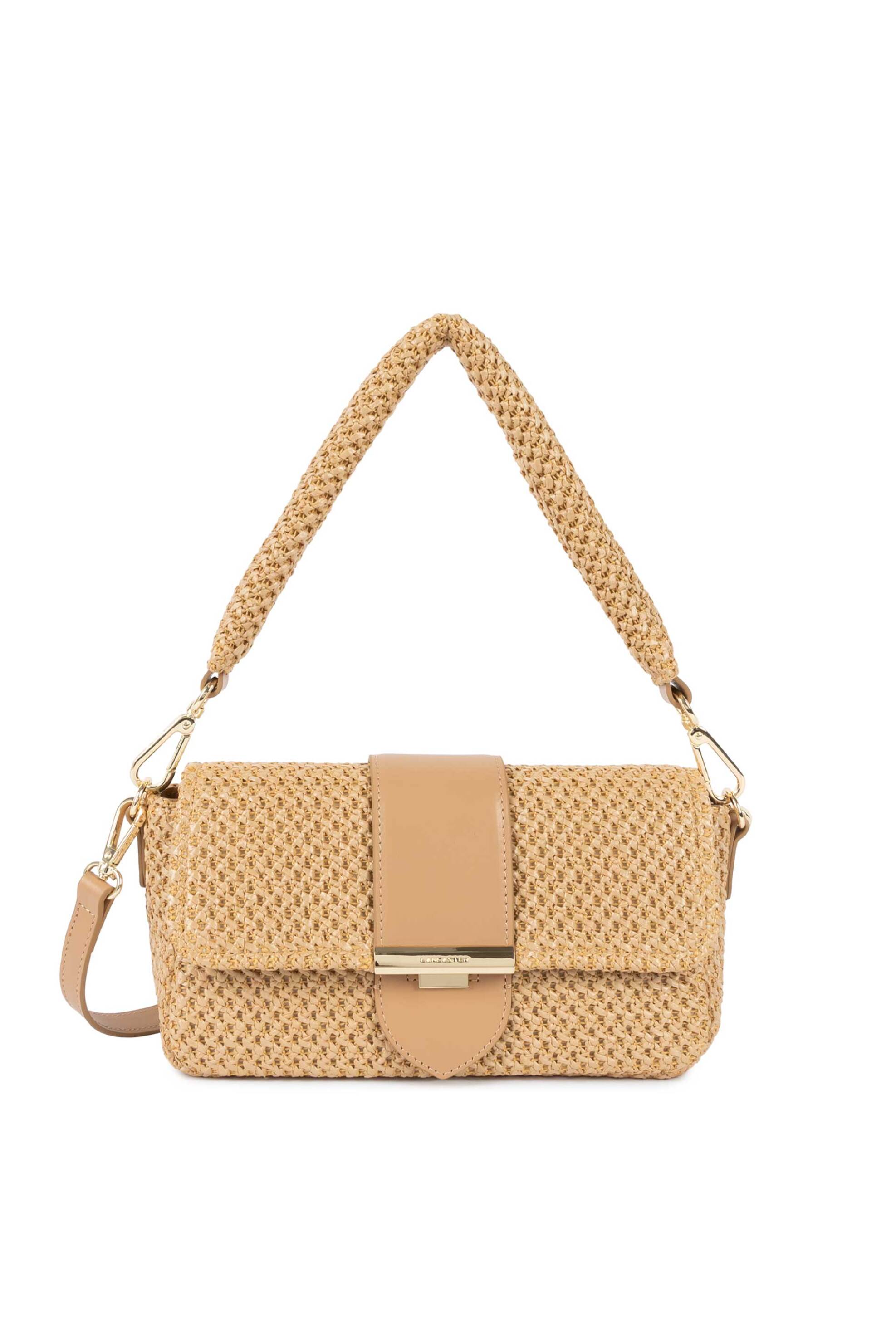 LANCASTER BAGS Lancaster γυναικεία τσάντα ώμου "Osier" - 518-031 Μπεζ