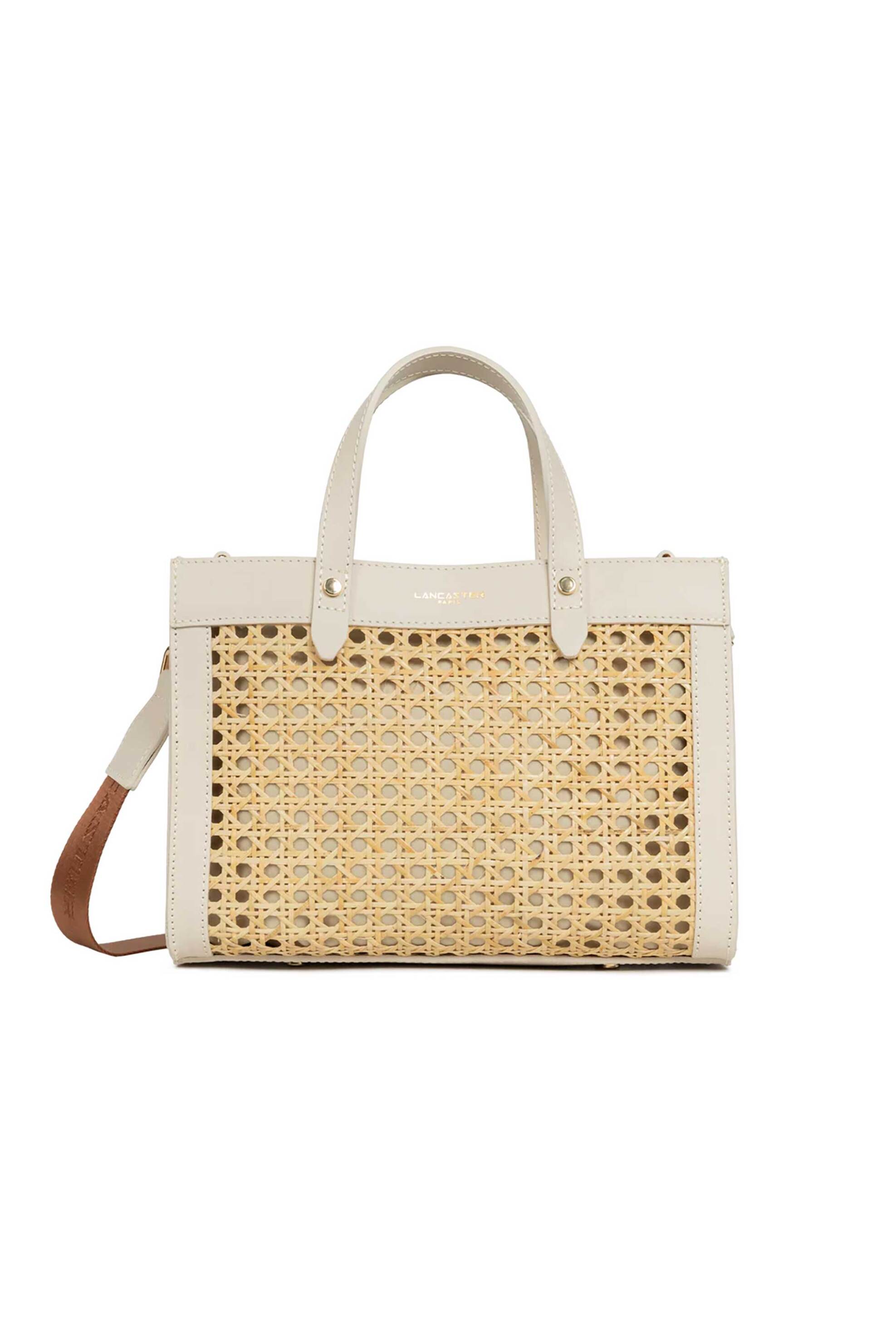 LANCASTER BAGS Lancaster γυναικεία τσάντα tote "Cannage Rotin Small" - 480-114 Μπεζ