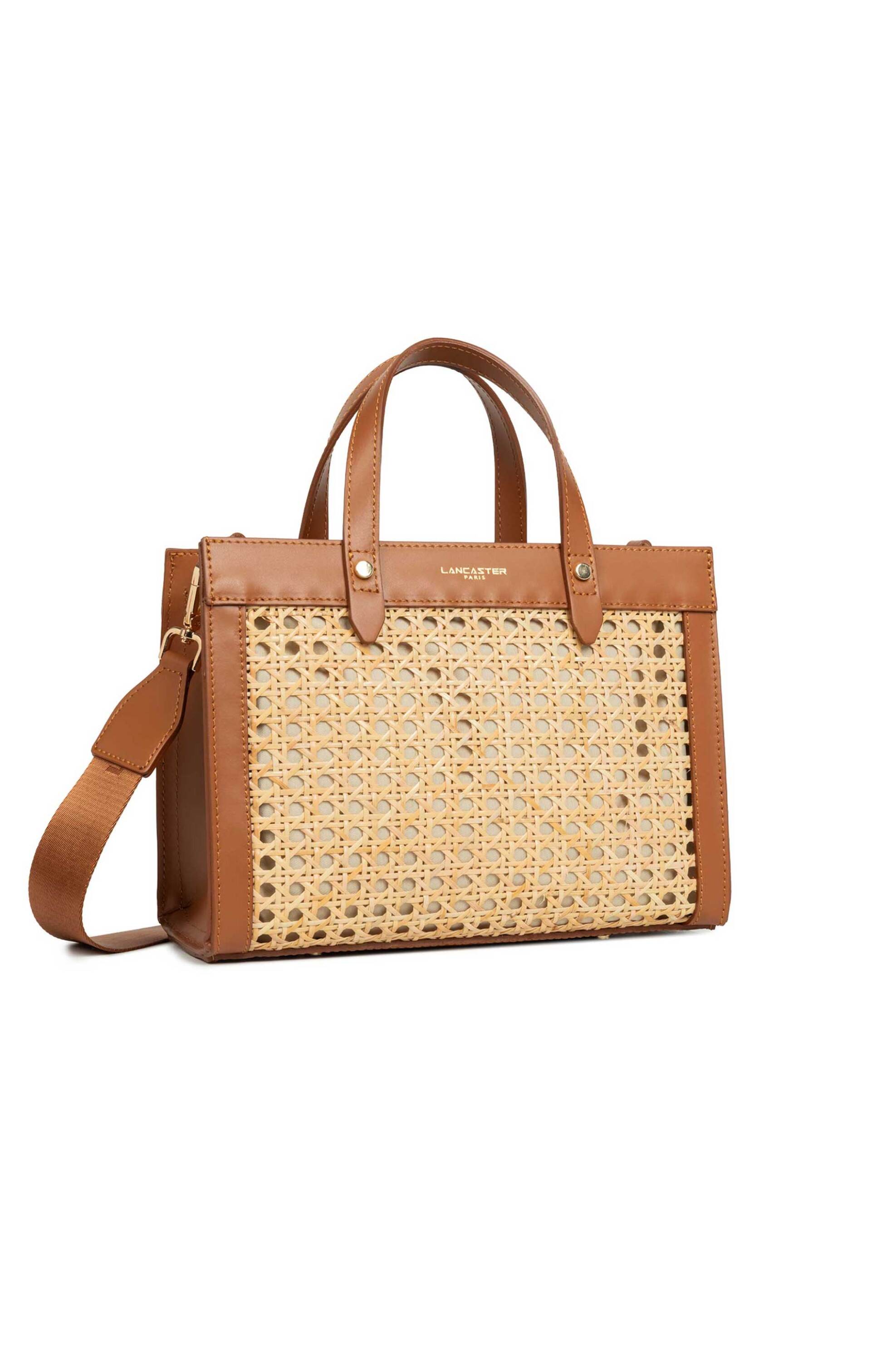 Lancaster γυναικεία τσάντα χειρός tote "Cannage Rotin Small" - 480-114 Καμηλό φωτογραφία