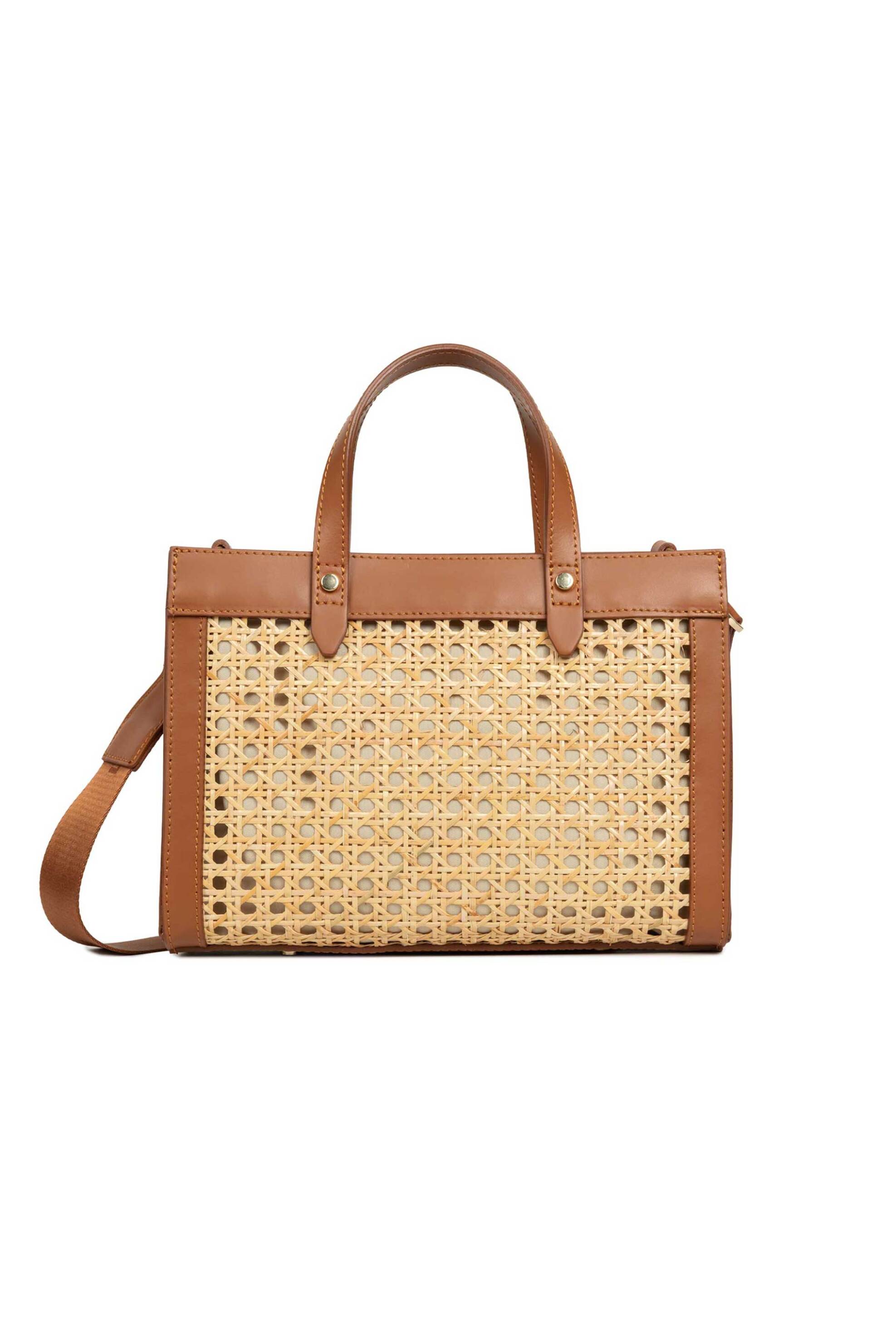 Lancaster γυναικεία τσάντα tote "Cannage Rotin Small" - 480-114 Καμηλό φωτογραφία