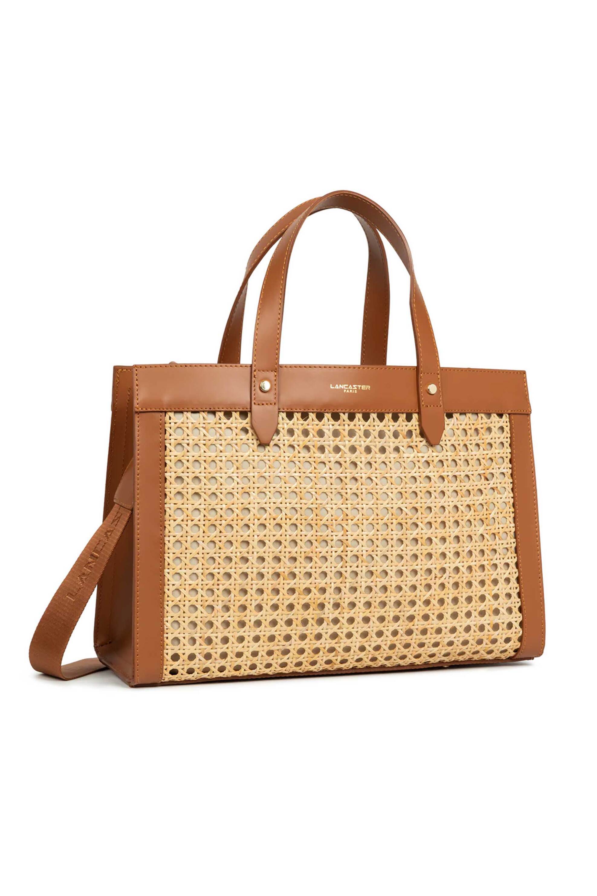 LANCASTER BAGS Lancaster γυναικεία τσάντα tote "Cannage Rotin Medium" - 480-115 Ταμπά - 2