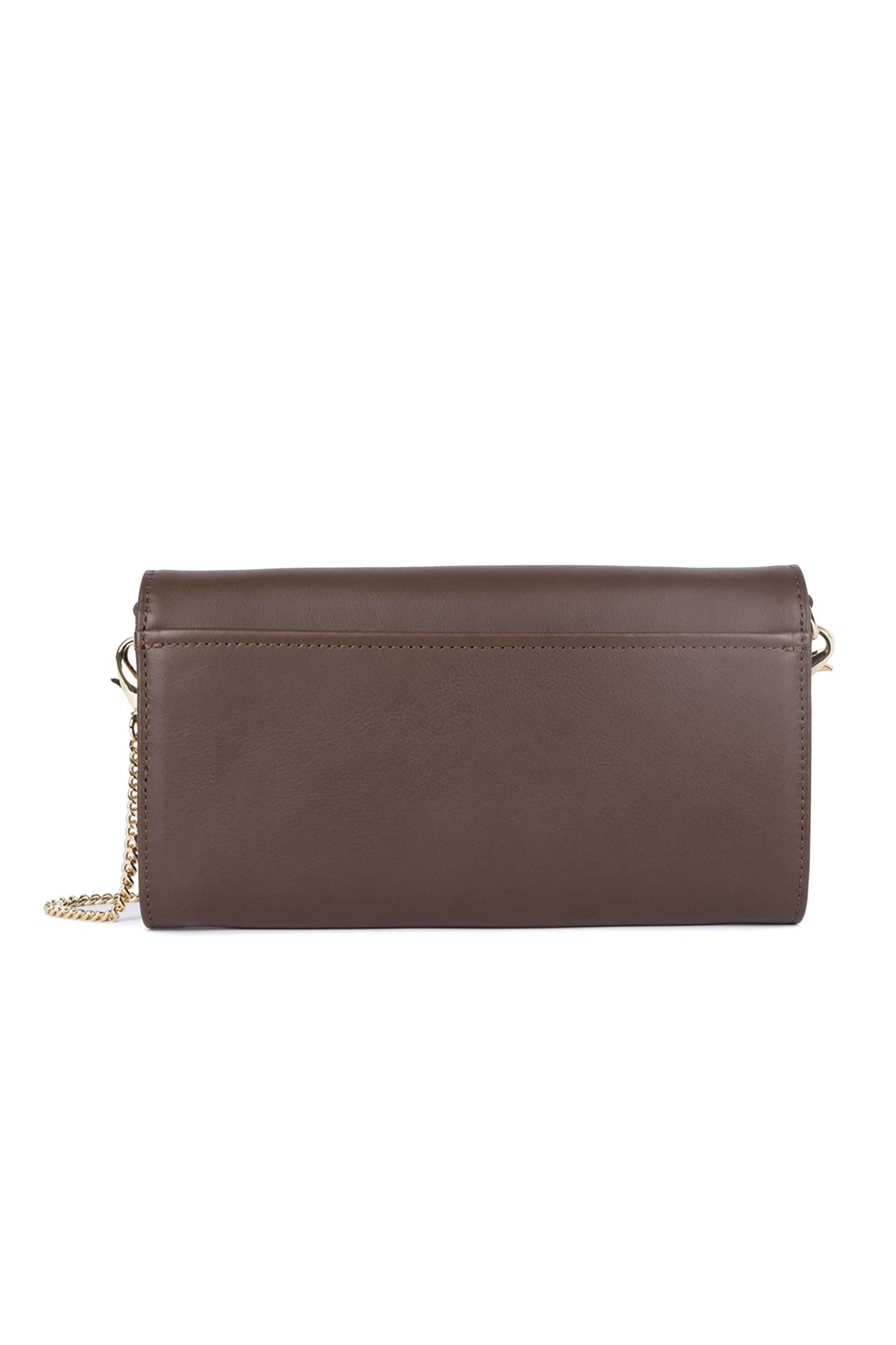 Lancaster γυναικείο δερμάτινο mini bag χειρός "Mademoiselle Grace" - 172-33 Καφέ φωτογραφία