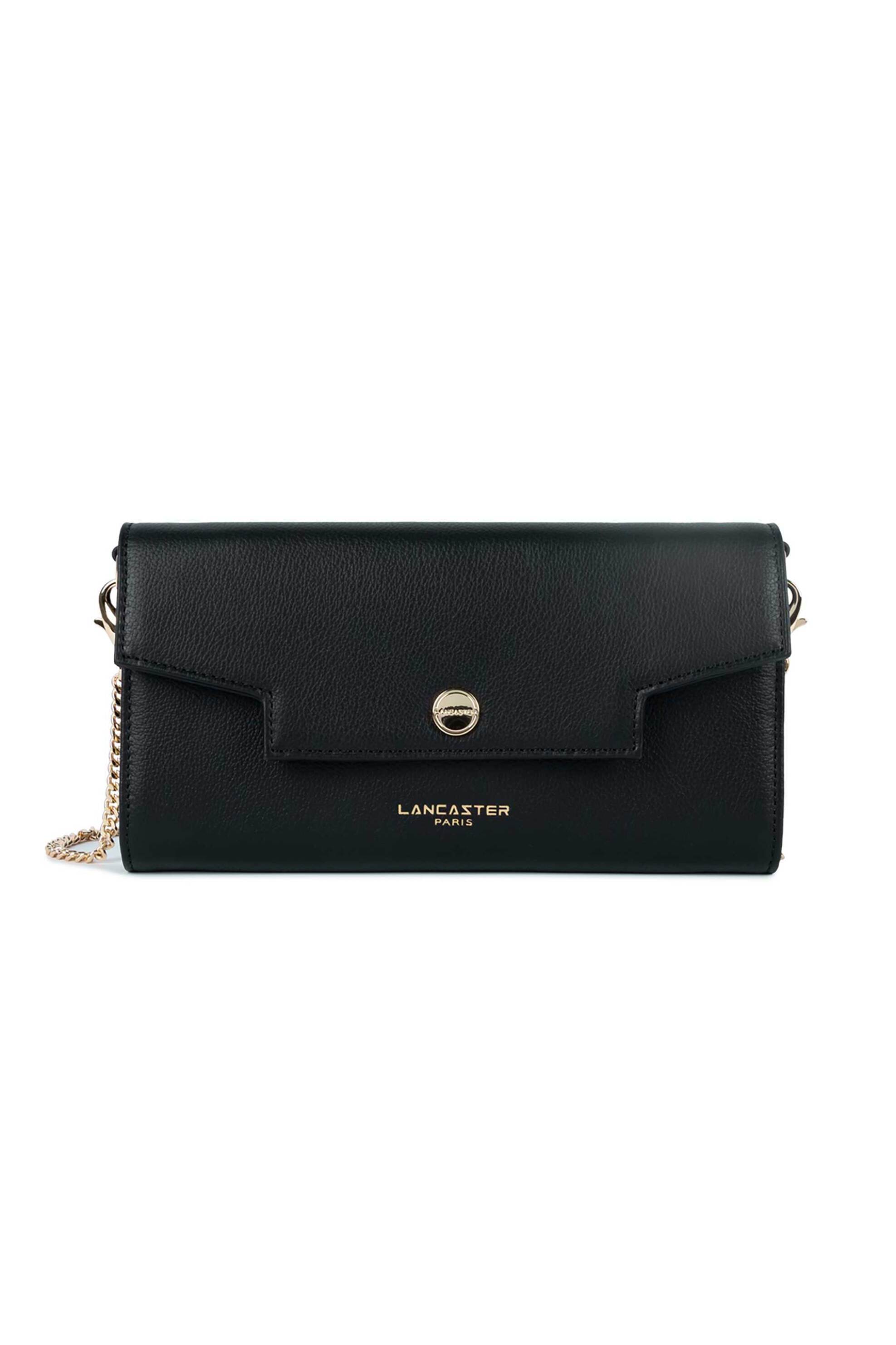 LANCASTER BAGS Lancaster γυναικείο δερμάτινο mini bag χειρός "Mademoiselle Grace" - 172-33 Μαύρο