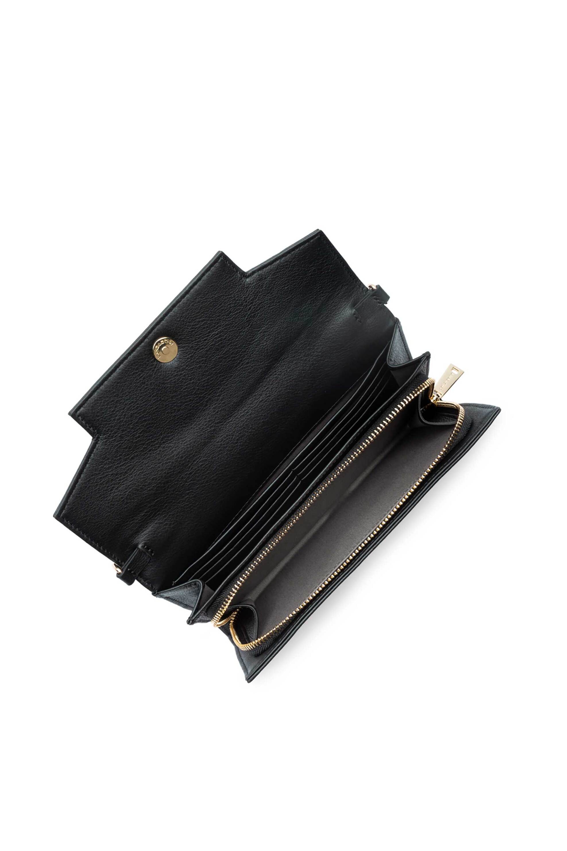 Lancaster γυναικείο δερμάτινο mini bag χειρός "Mademoiselle Grace" - 172-33 Μαύρο φωτογραφία