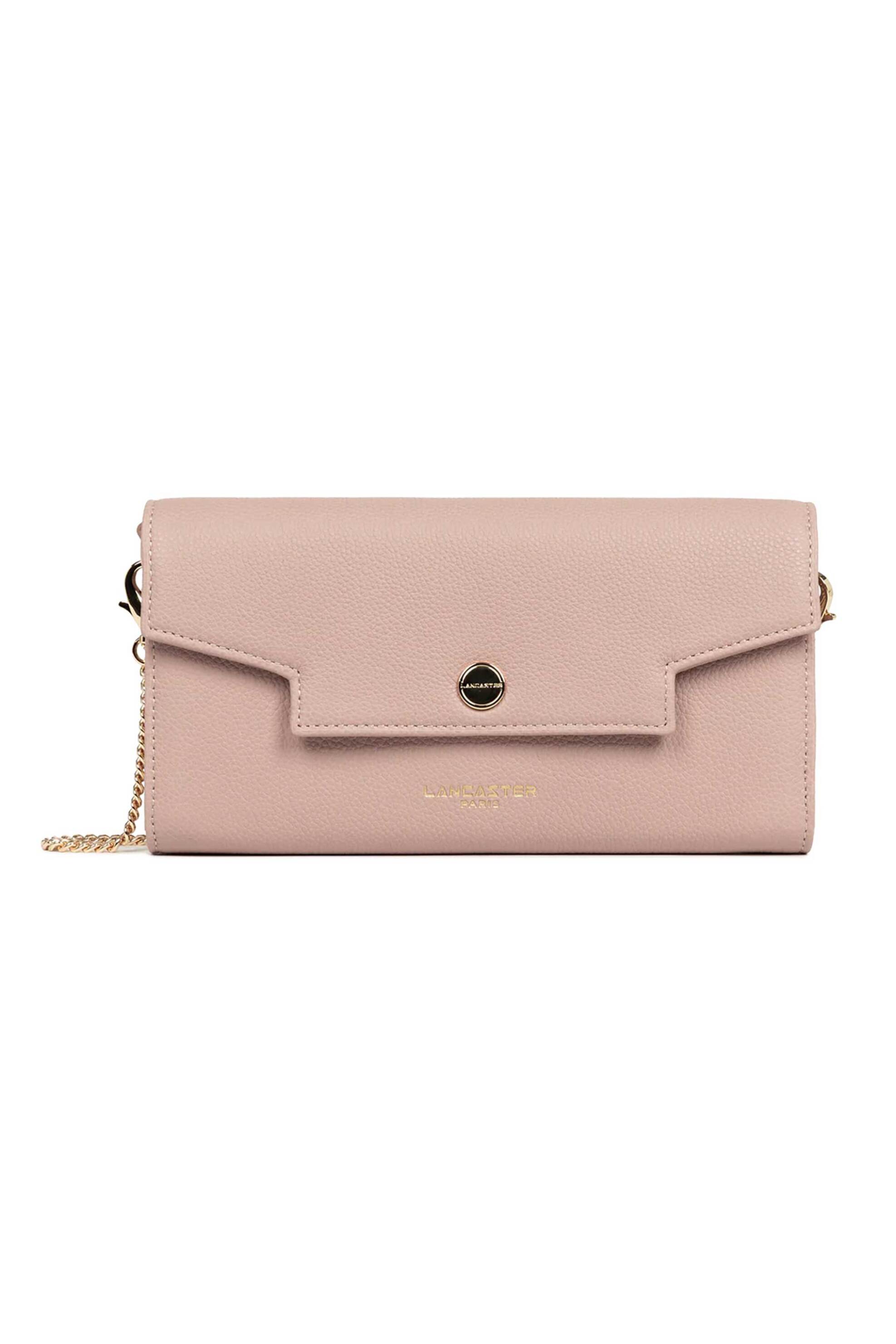 LANCASTER BAGS Lancaster γυναικεία δερμάτινη τσάντα clutch "Mademoiselle Grace Small" - 172-33 Nude