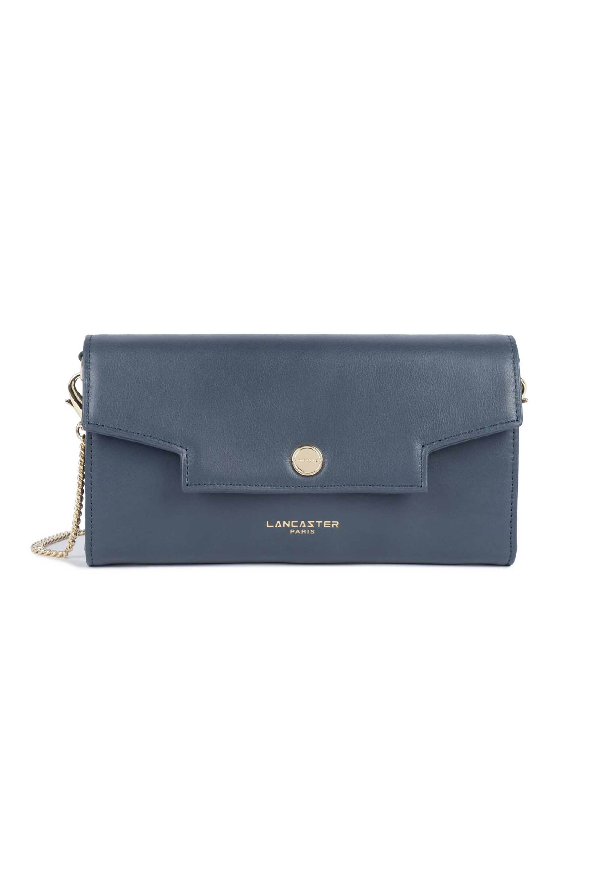 Lancaster γυναικεία δερμάτινη τσάντα clutch "Mademoiselle Grace Small" - 172-33 Μπλε Σκούρο