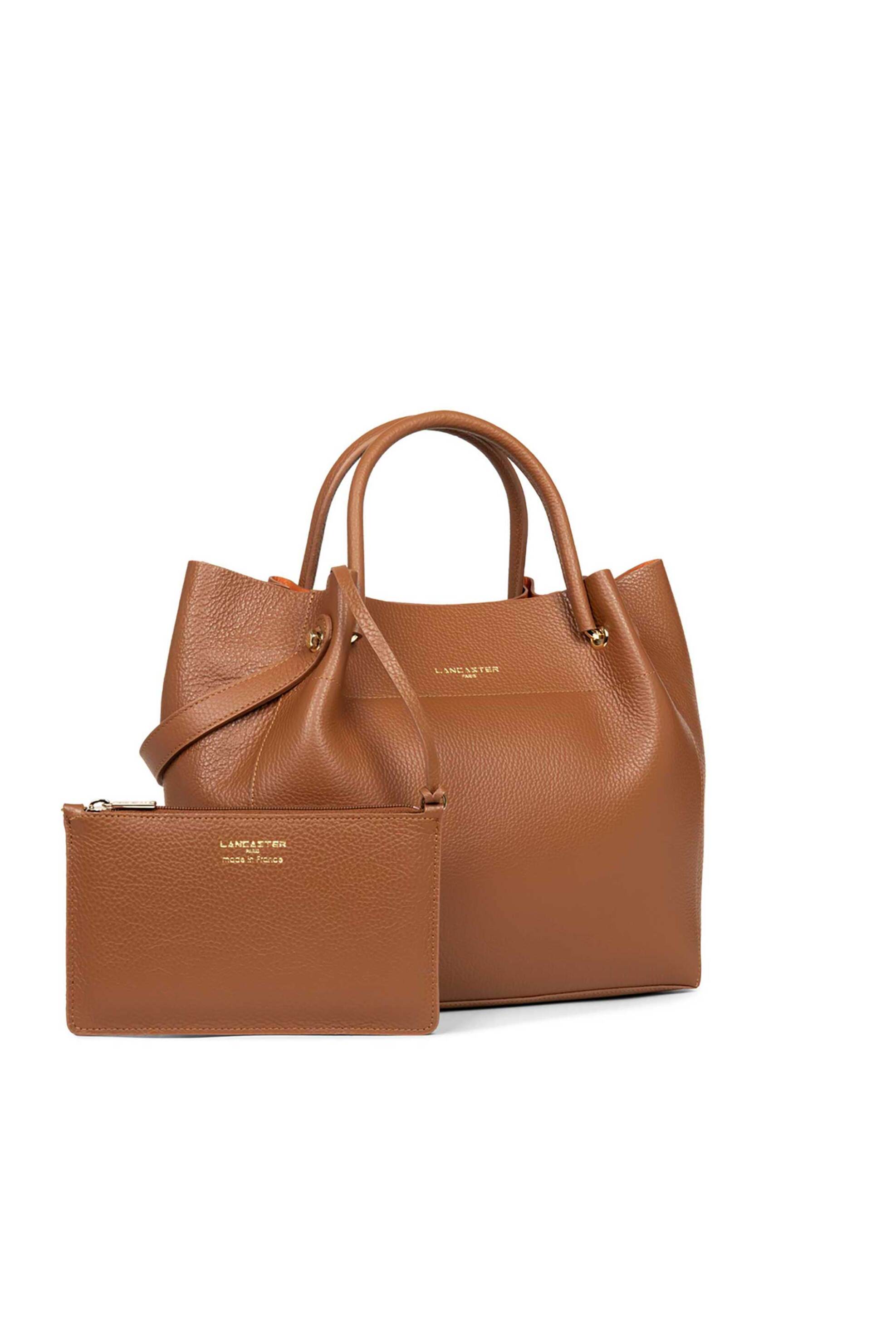 Lancaster γυναικεία δερμάτινη τσάντα tote με λογότυπο "Foulonne Double"