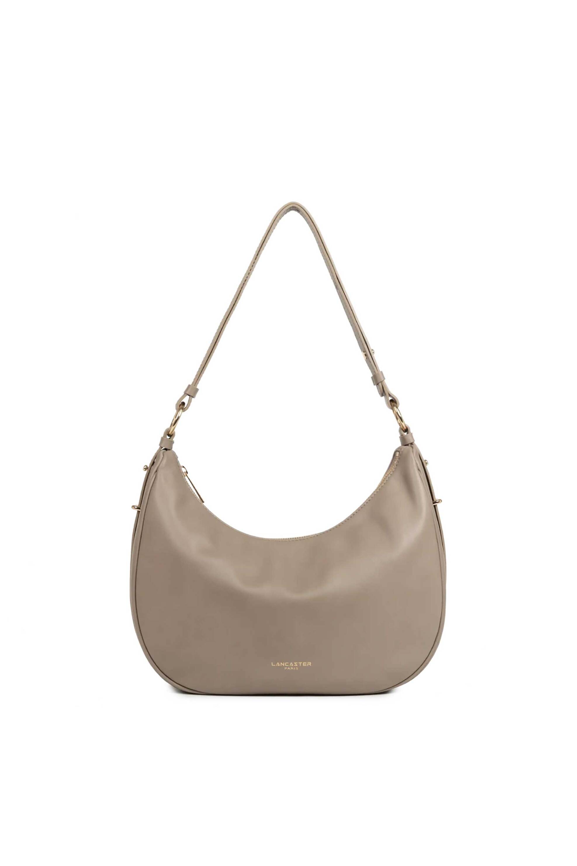 Lancaster γυναικεία δερμάτινη τσάντα ώμου "Donna Aria Large" - 480-077 Taupe
