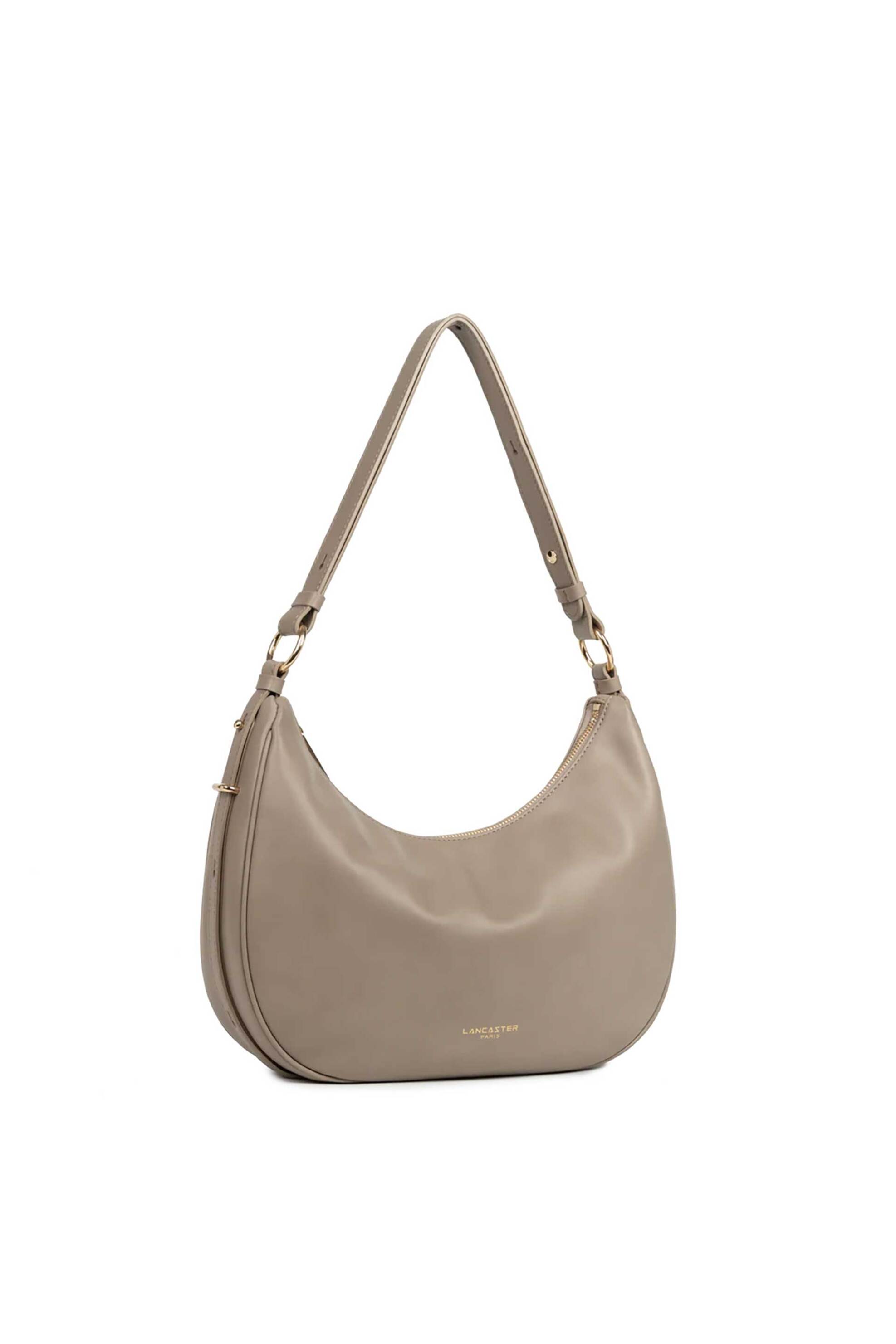 LANCASTER BAGS Lancaster γυναικεία δερμάτινη τσάντα ώμου "Donna Aria Large" - 480-077 Taupe - 2