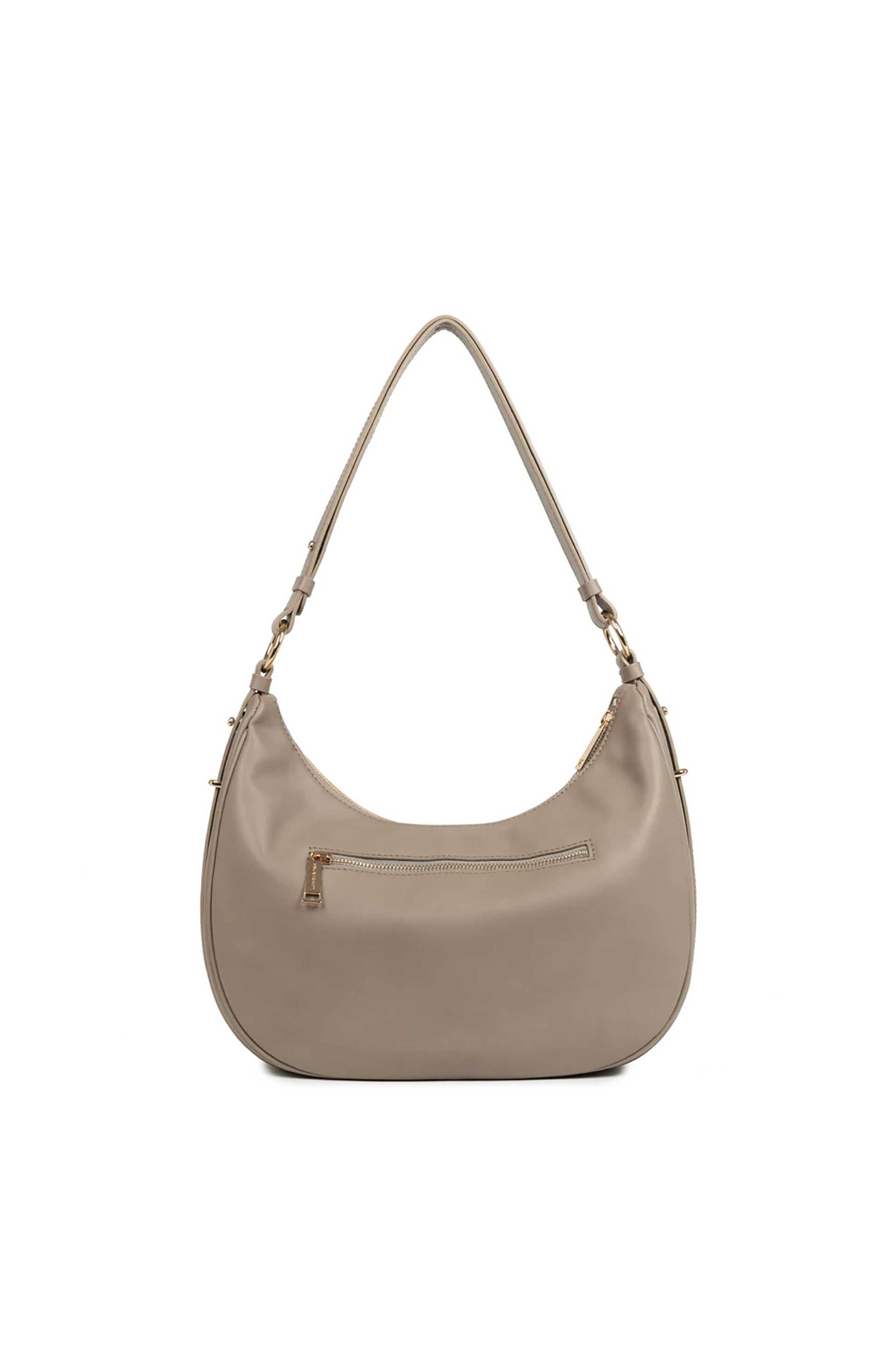 LANCASTER BAGS Lancaster γυναικεία δερμάτινη τσάντα ώμου "Donna Aria Large" - 480-077 Taupe - 3