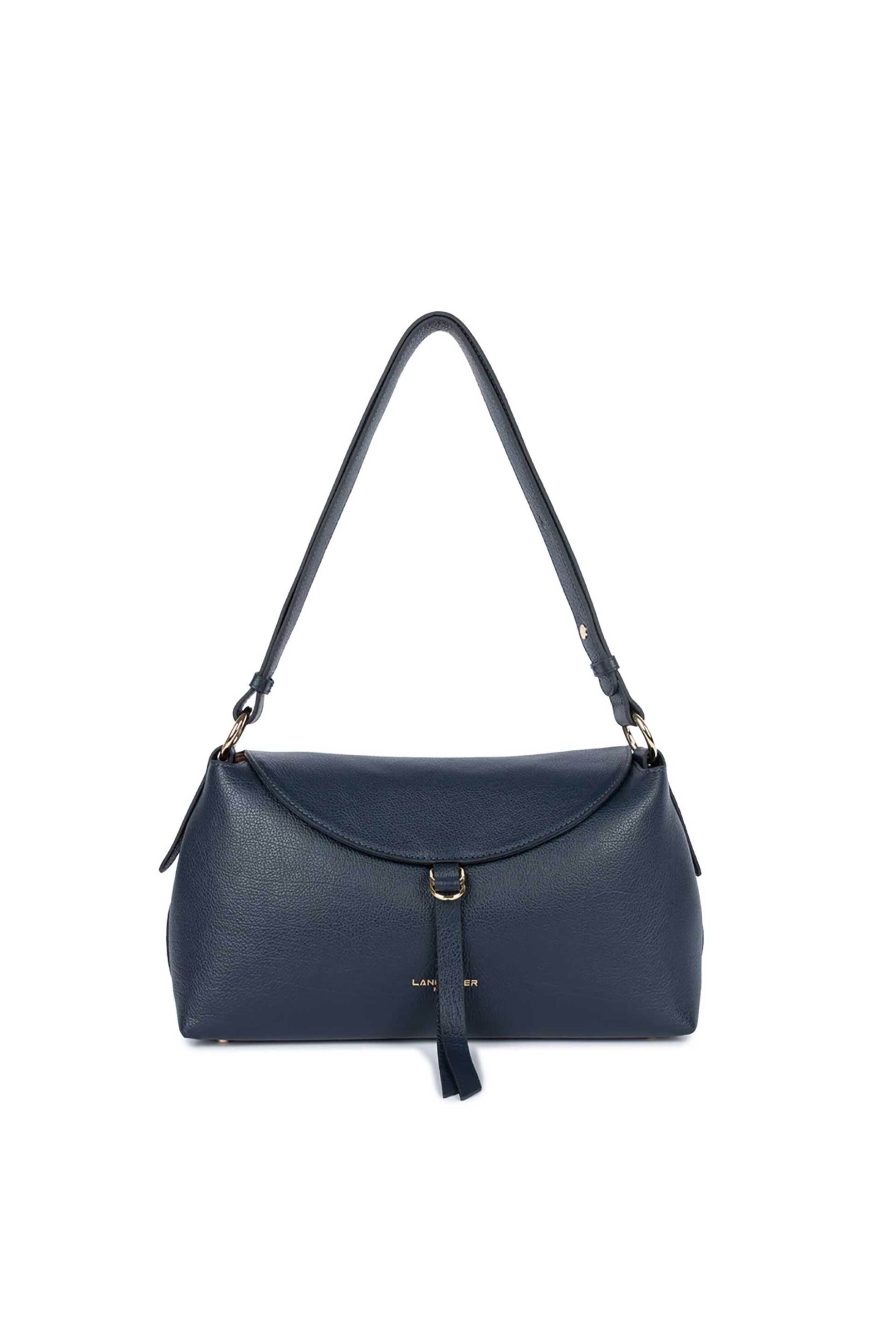 LANCASTER BAGS Lancaster γυναικεία δερμάτινη τσάντα crossbody "Dune Gaia Medium" - 529-104 Μπλε Σκούρο