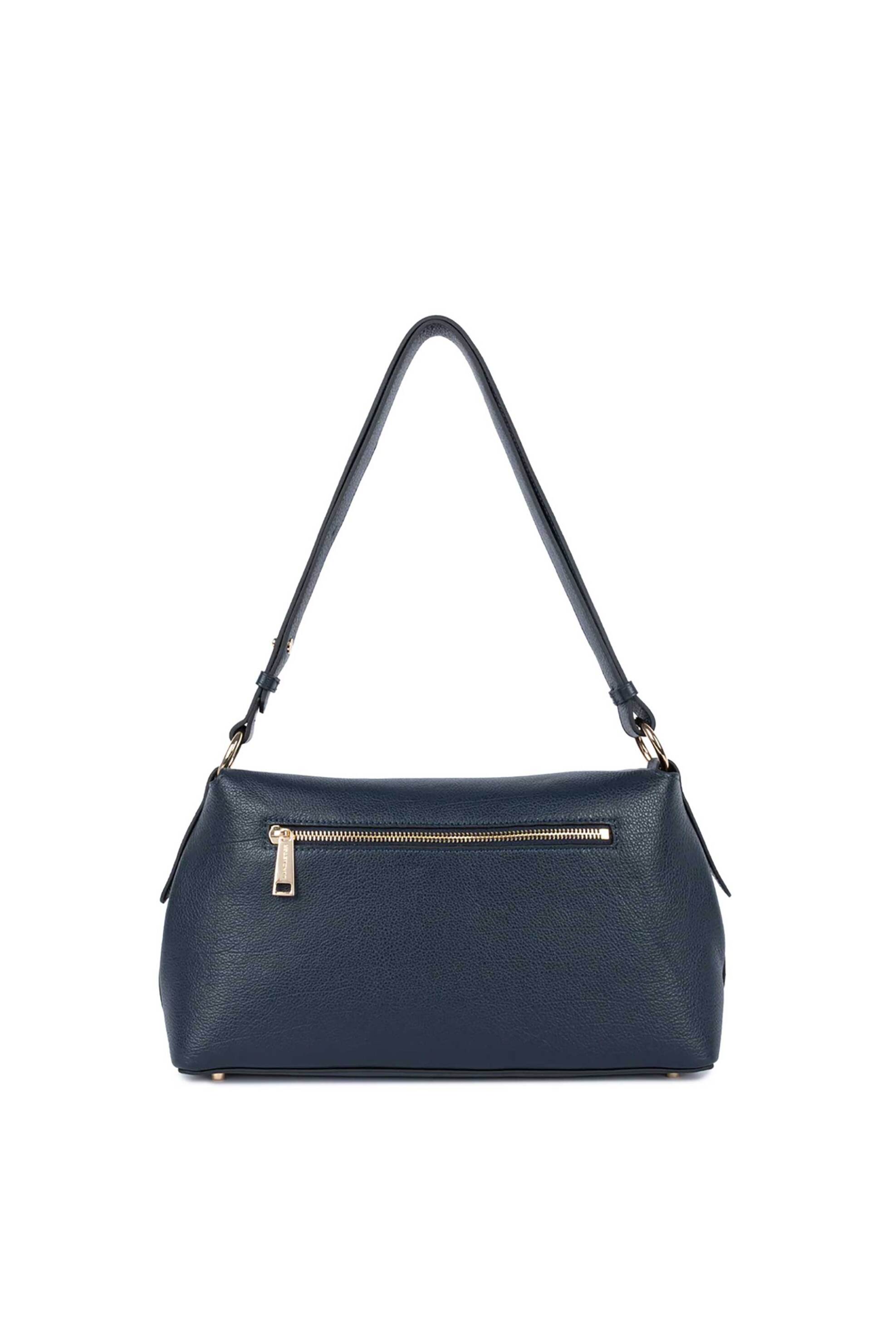 LANCASTER BAGS Lancaster γυναικεία δερμάτινη τσάντα crossbody "Dune Gaia Medium" - 529-104 Μπλε Σκούρο - 3