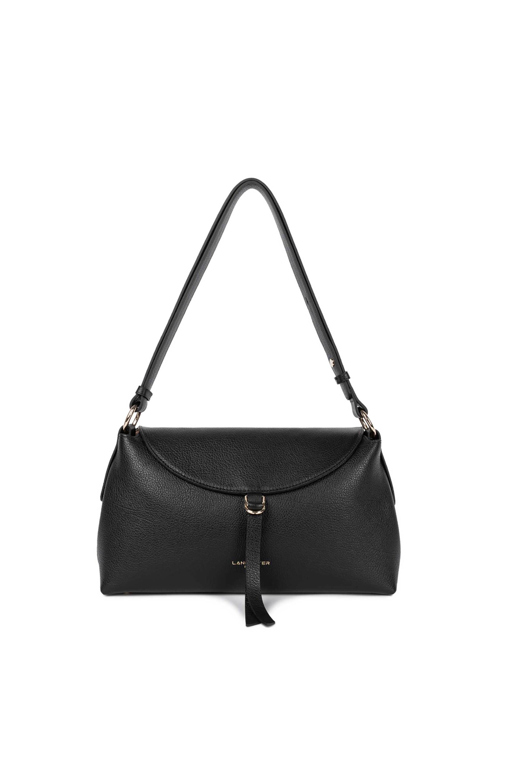 LANCASTER BAGS Lancaster γυναικεία δερμάτινη τσάντα crossbody "Dune Gaia Medium" - 529-104 Μαύρο