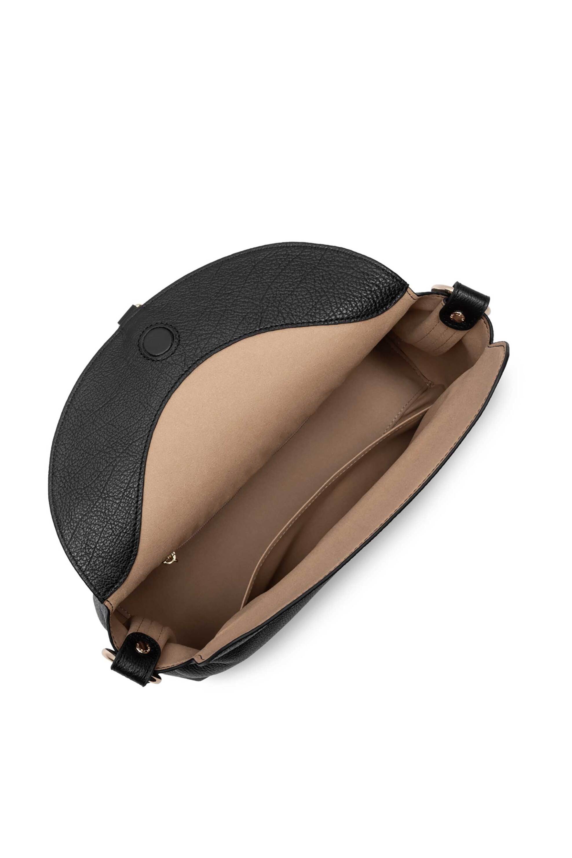 Lancaster γυναικεία δερμάτινη τσάντα crossbody "Dune Gaia Medium" - 529-104 Μαύρο φωτογραφία