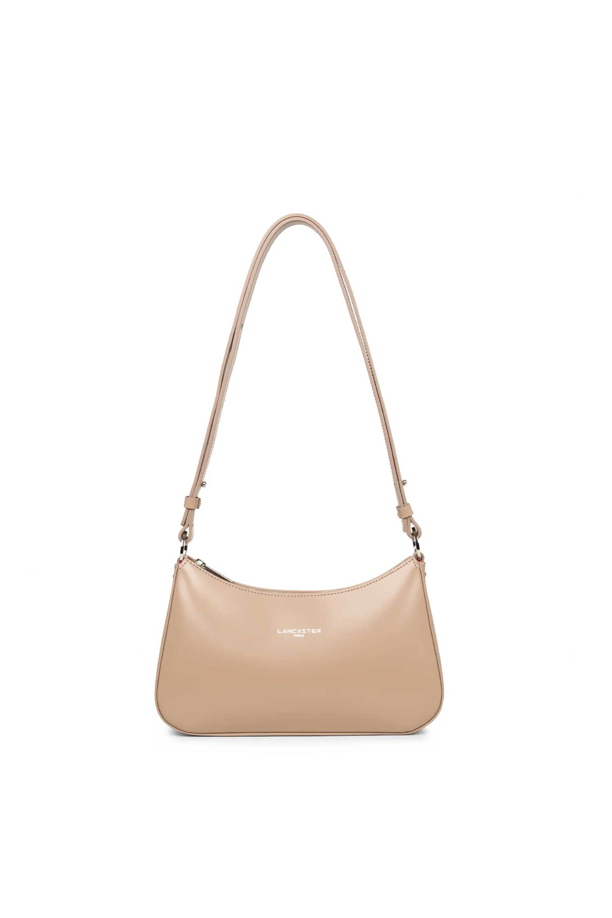 LANCASTER BAGS Lancaster γυναικεία δερμάτινη τσάντα crossbody "Suave Ace" - 433-22 Nude