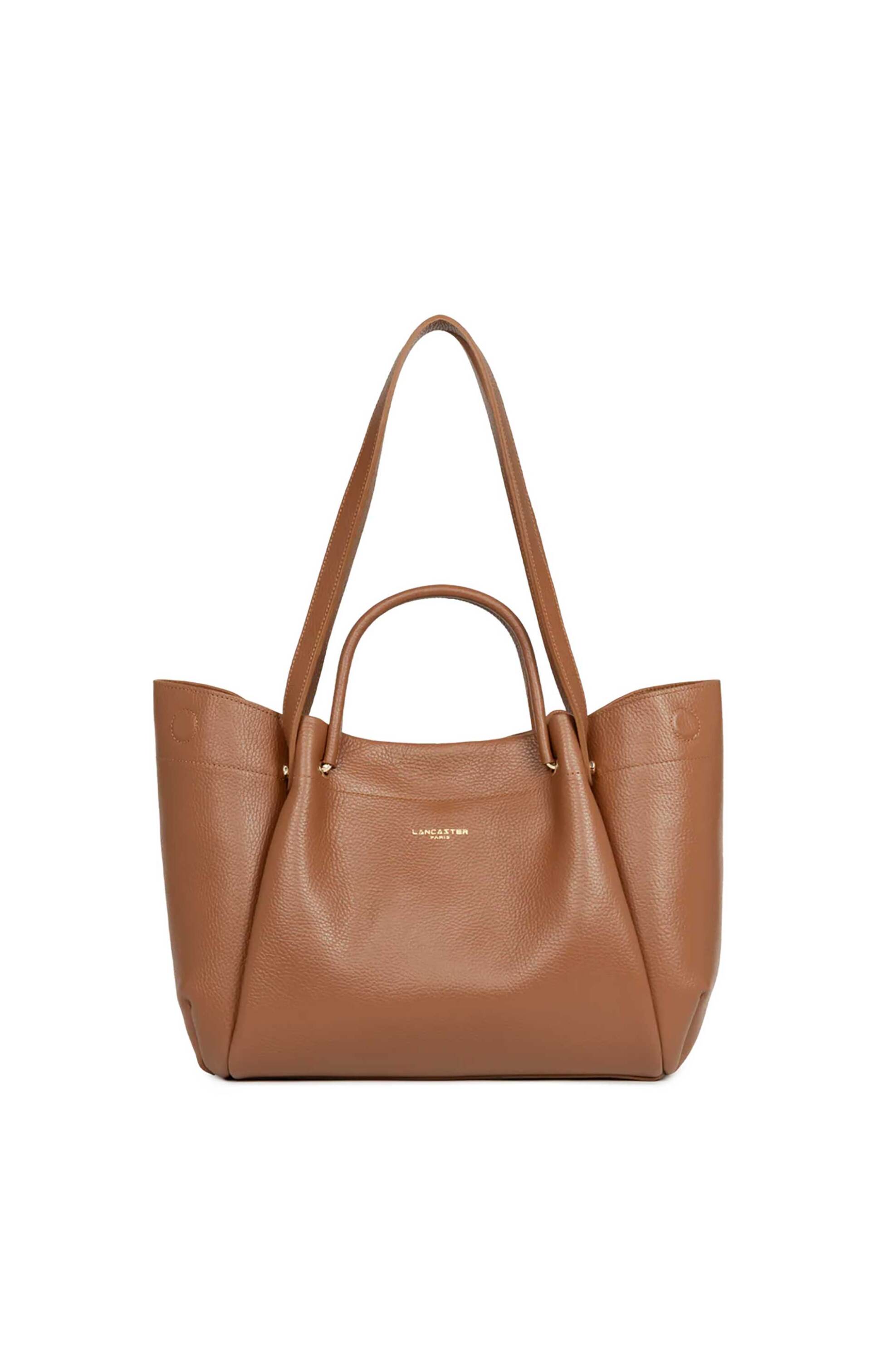 Lancaster γυναικεία δερμάτινη τσάντα tote "Foulonné Double Louisa Extra Large" - 470-90 Ταμπά