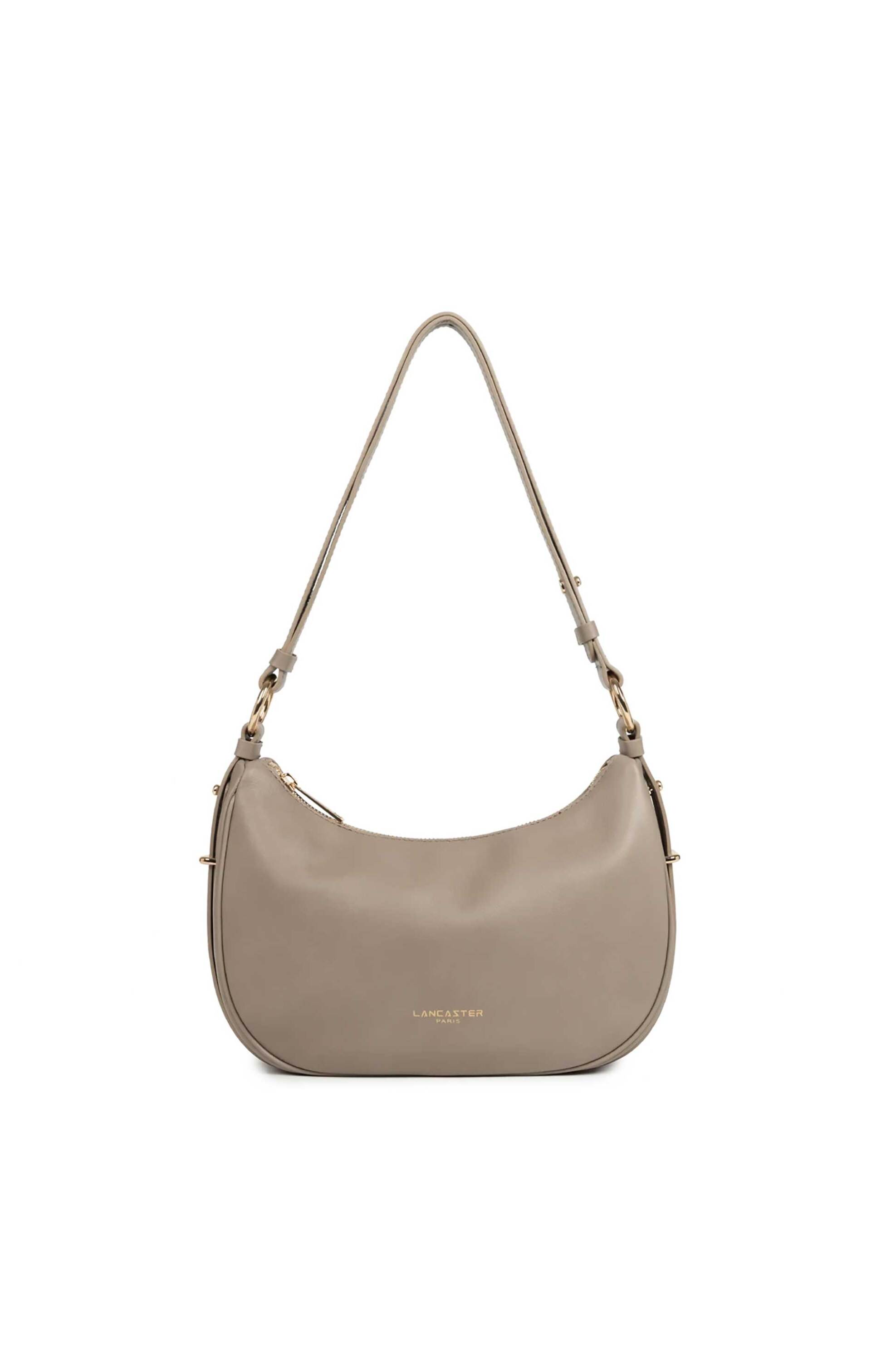 Lancaster γυναικεία δερμάτινη τσάντα ώμου "Donna Aria Medium" - 480-076 Taupe