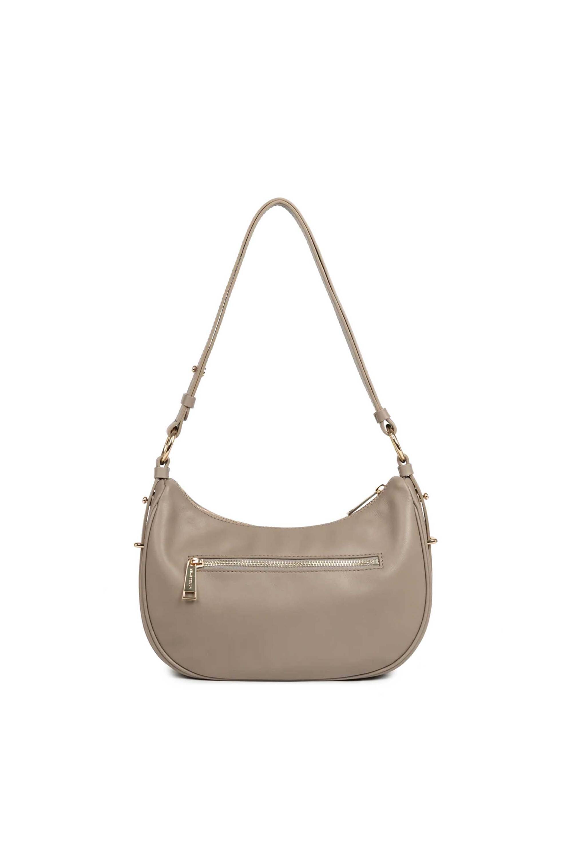 LANCASTER BAGS Lancaster γυναικεία δερμάτινη τσάντα ώμου "Donna Aria Medium" - 480-076 Taupe - 3