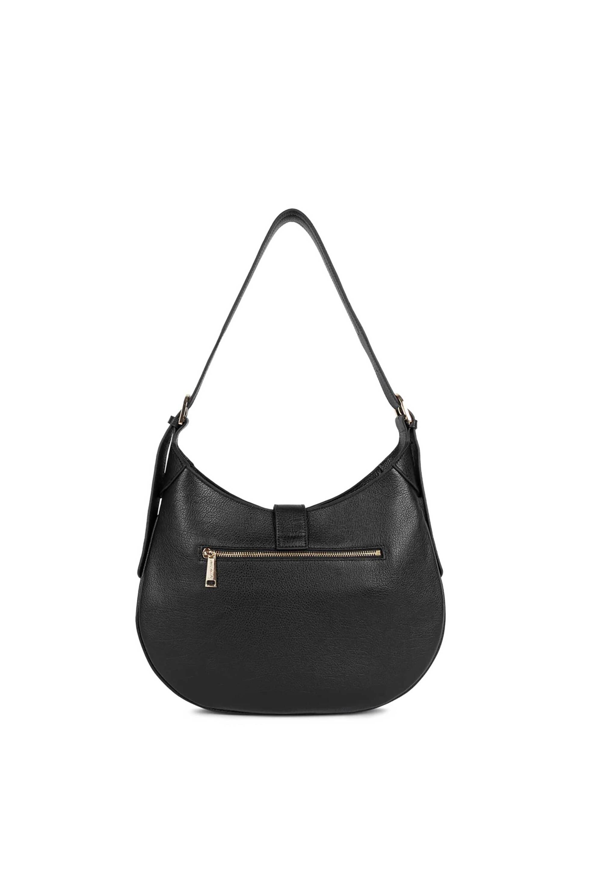LANCASTER BAGS Lancaster γυναικεία δερμάτινη τσάντα ώμου "Dune Gaia" - 529-105 Μαύρο - 3