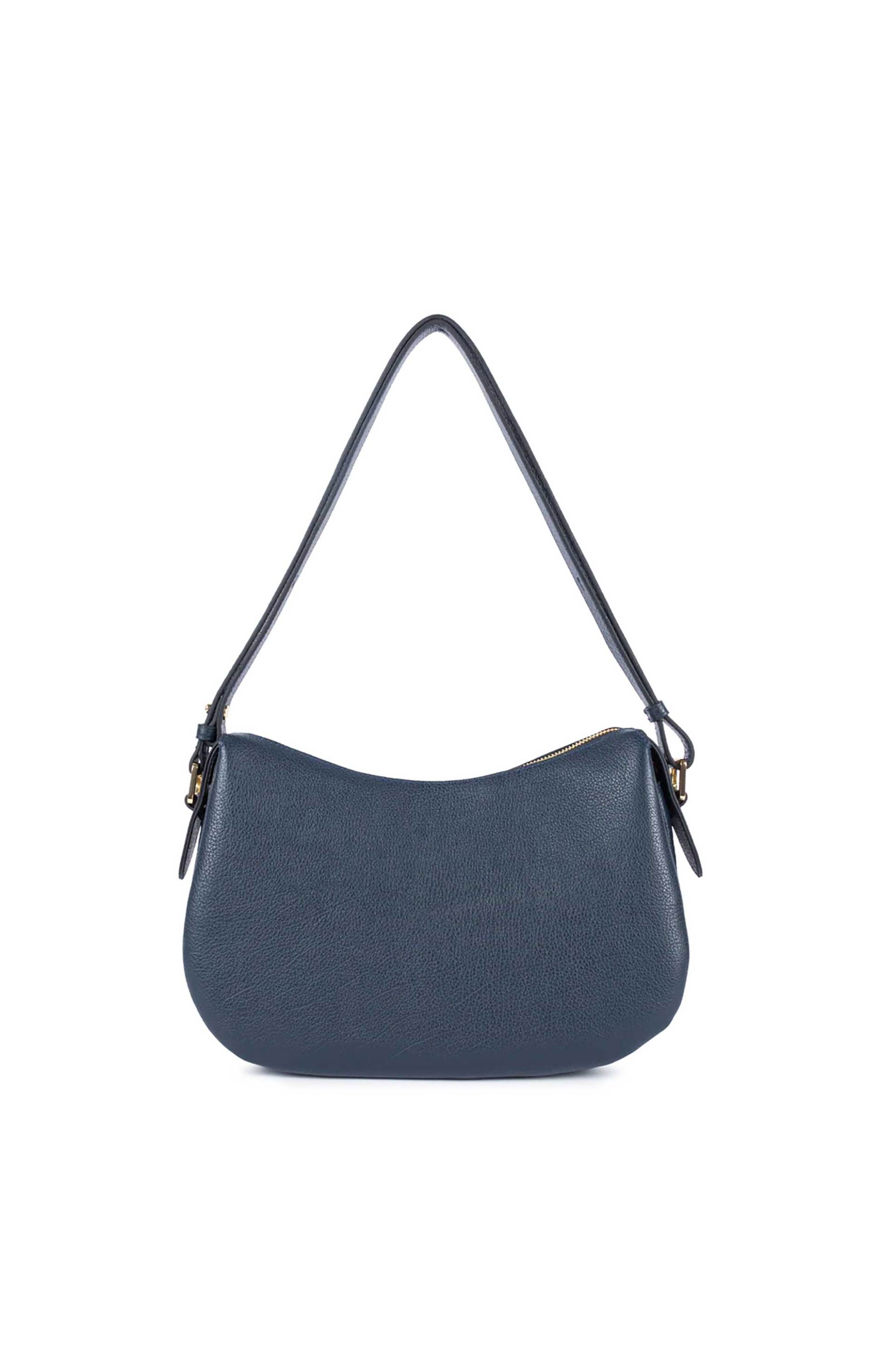 LANCASTER BAGS Lancaster γυναικεία δερμάτινη τσάντα ώμου "Dune Medium" - 529-95 Μπλε Σκούρο - 3