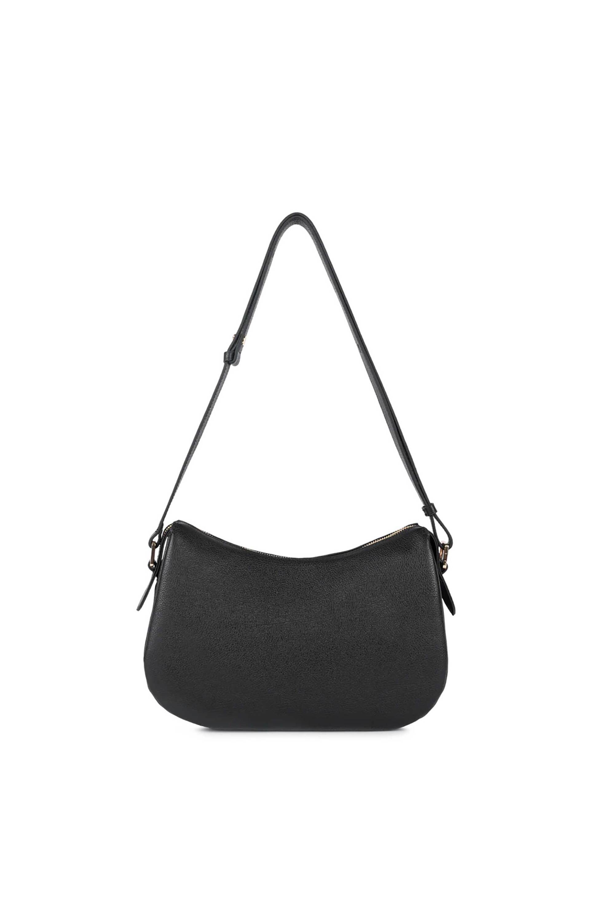 LANCASTER BAGS Lancaster γυναικεία δερμάτινη τσάντα ώμου "Dune Medium" - 529-95 Μαύρο - 3