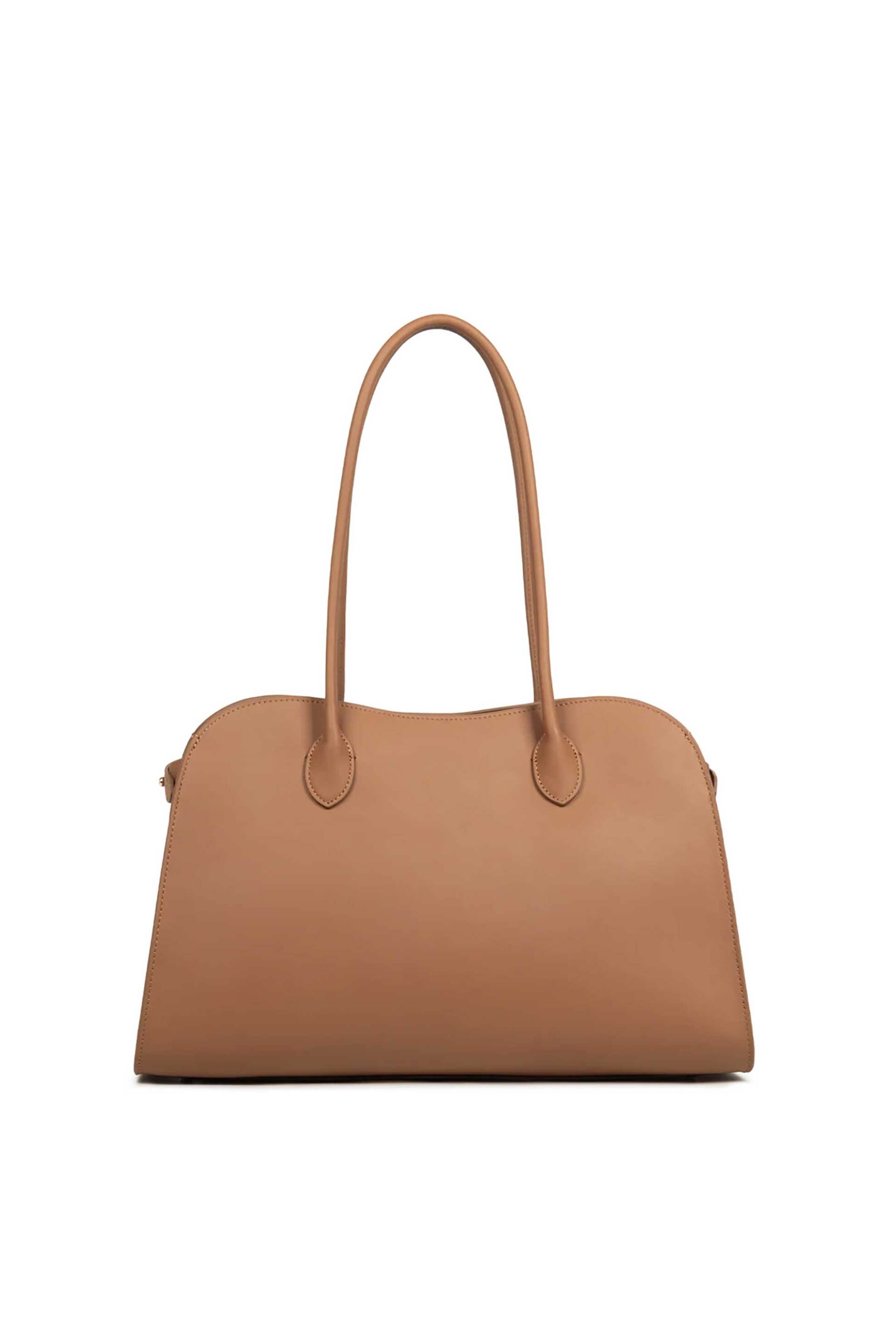 LANCASTER BAGS Lancaster γυναικεία δερμάτινη τσάντα tote "Donna Hopper Large" - 531-122 Ταμπά - 3