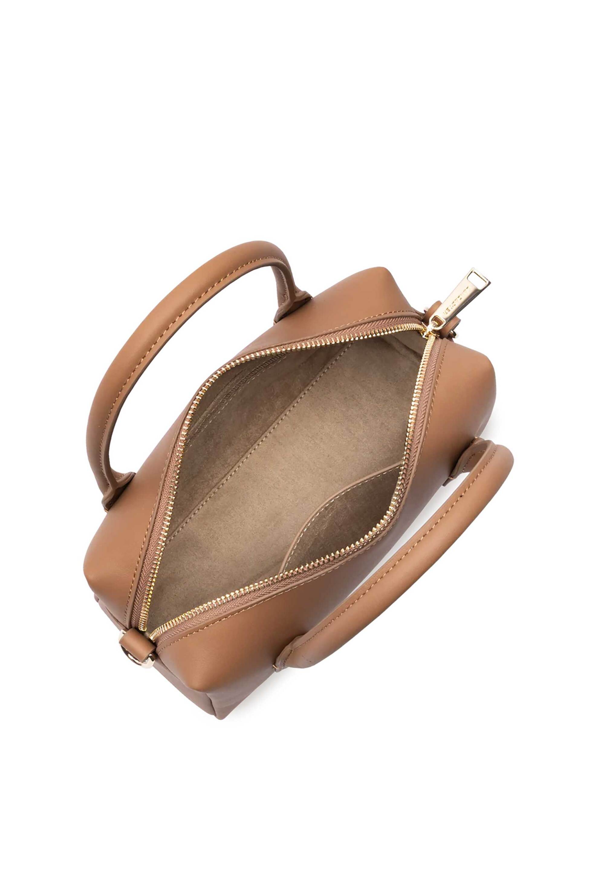 LANCASTER BAGS Lancaster γυναικεία δερμάτινη τσάντα χειρός "Donna Cube" - 531-127 Ταμπά - 4