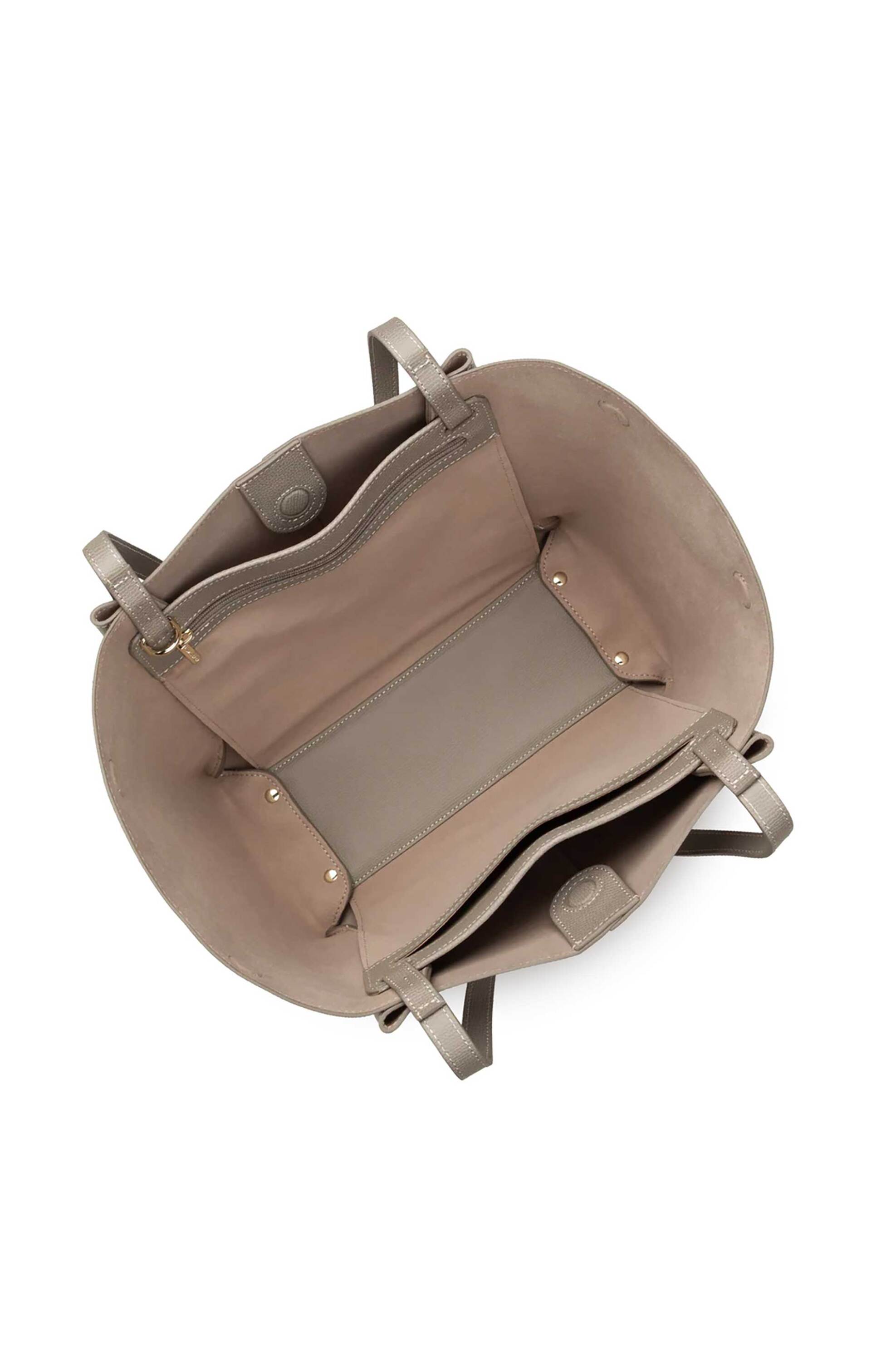 LANCASTER BAGS Lancaster γυναικεία δερμάτινη τσάντα tote "Sierra Haus Large" - 538-011 Taupe - 4