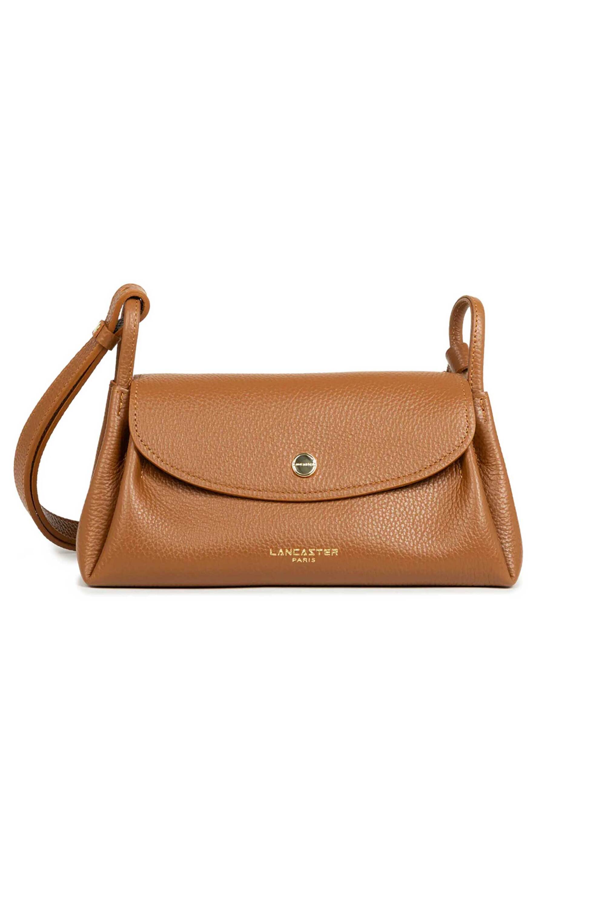 LANCASTER BAGS Lancaster γυναικεία δερμάτινη τσάντα crossbody "Accordéon Double Medium" - 470-88 Ταμπά