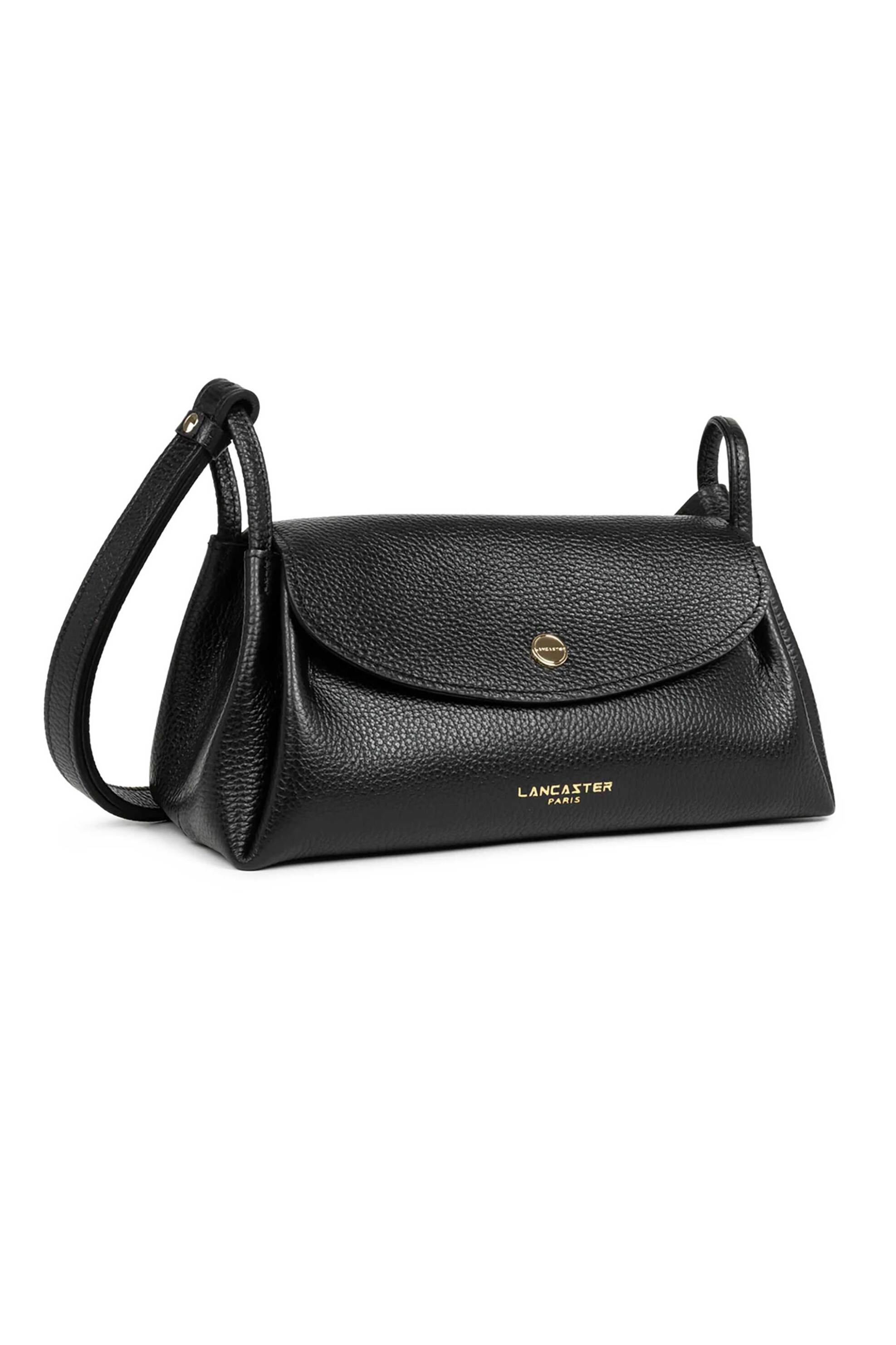 LANCASTER BAGS Lancaster γυναικεία δερμάτινη τσάντα crossbody "Accordéon Double Medium" - 470-88 Μαύρο - 2