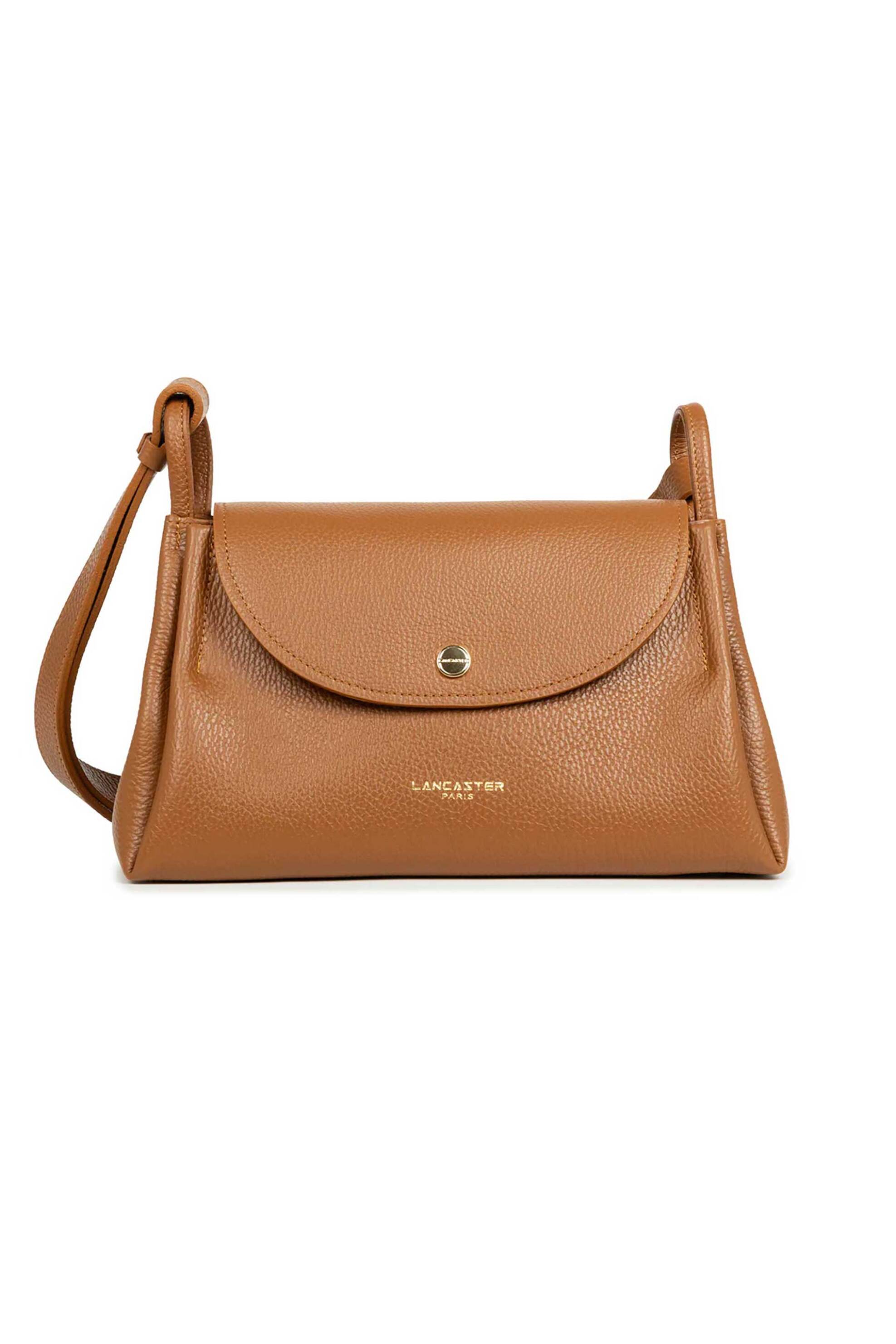 Lancaster γυναικεία δερμάτινη τσάντα crossbody "Accordéon Double Large" - 470-89 Ταμπά