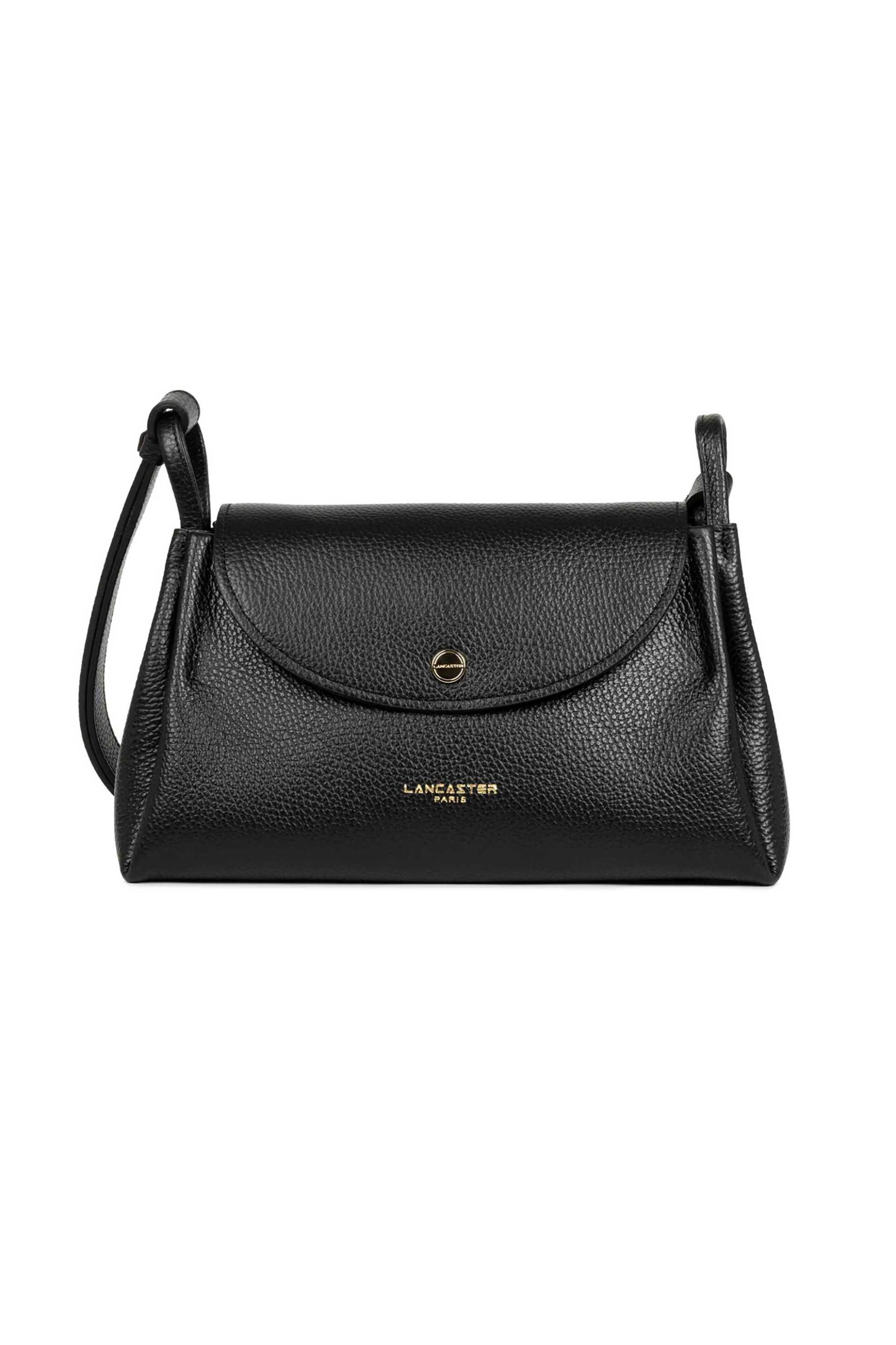 Lancaster γυναικεία δερμάτινη τσάντα crossbody "Accordéon Double Large" - 470-89 Μαύρο