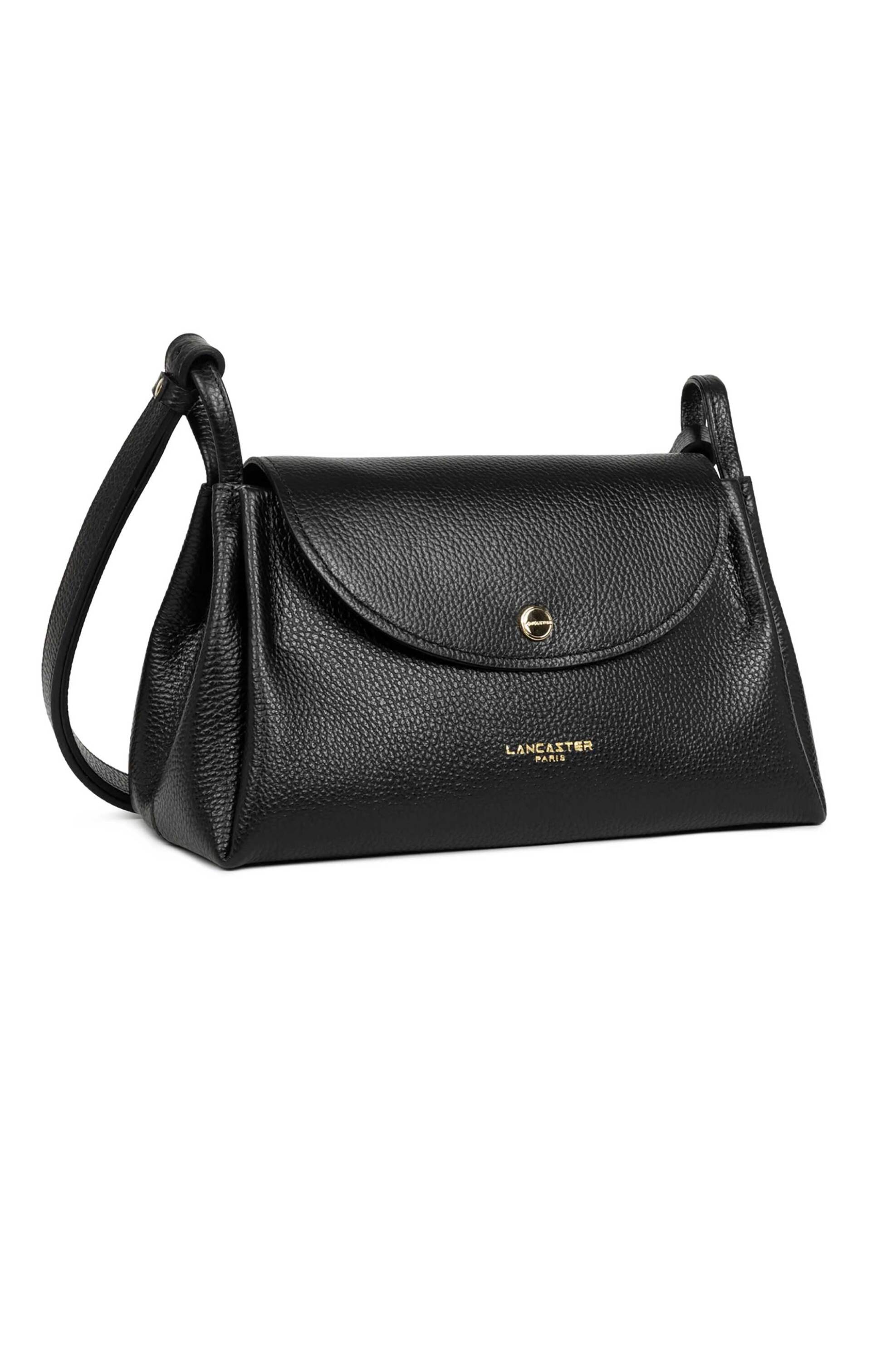 LANCASTER BAGS Lancaster γυναικεία δερμάτινη τσάντα crossbody "Accordéon Double Large" - 470-89 Μαύρο - 2