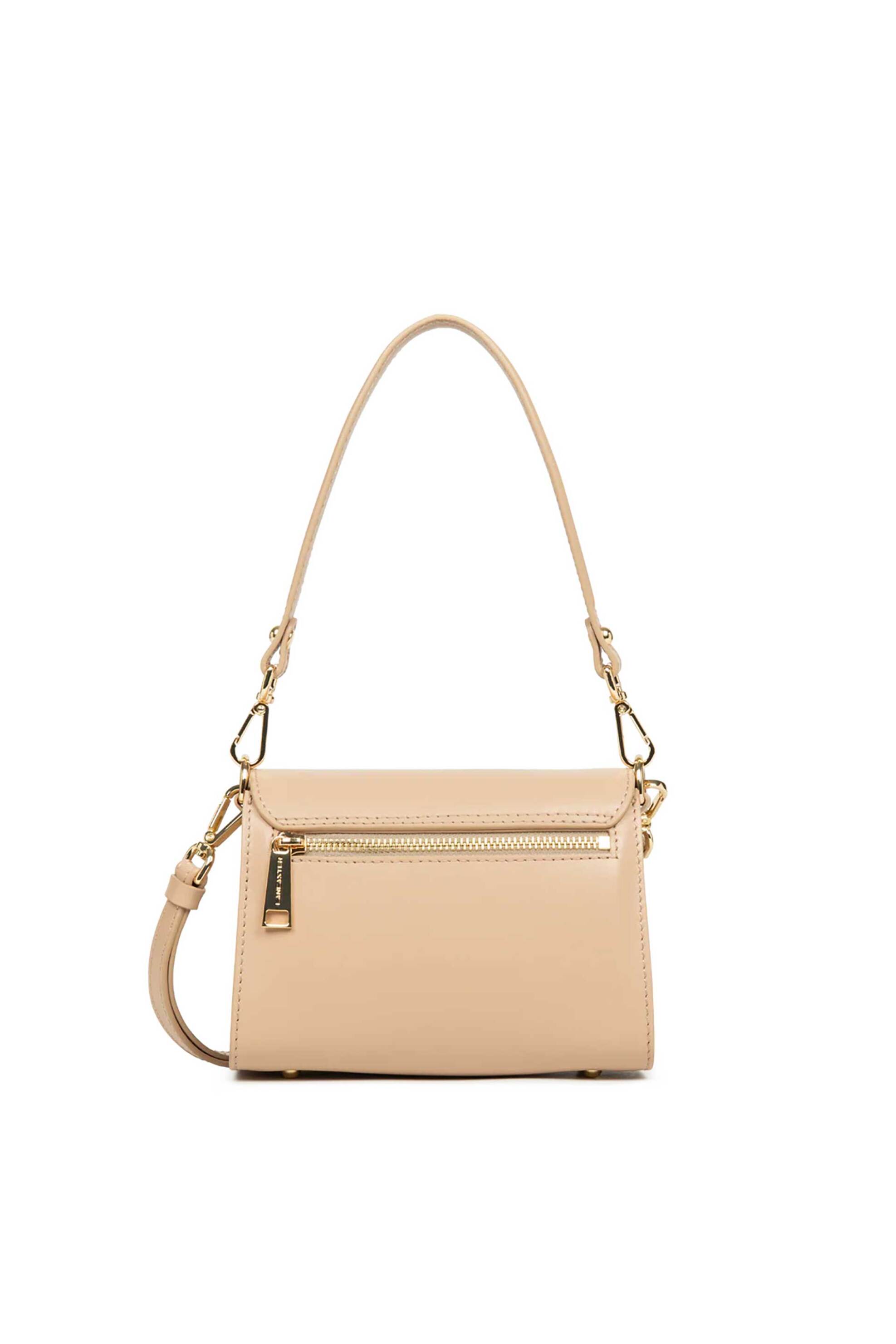 LANCASTER BAGS Lancaster γυναικεία δερμάτινη τσάντα crossbody "Paris Pad Mini" - 480-059 Μπεζ - 3