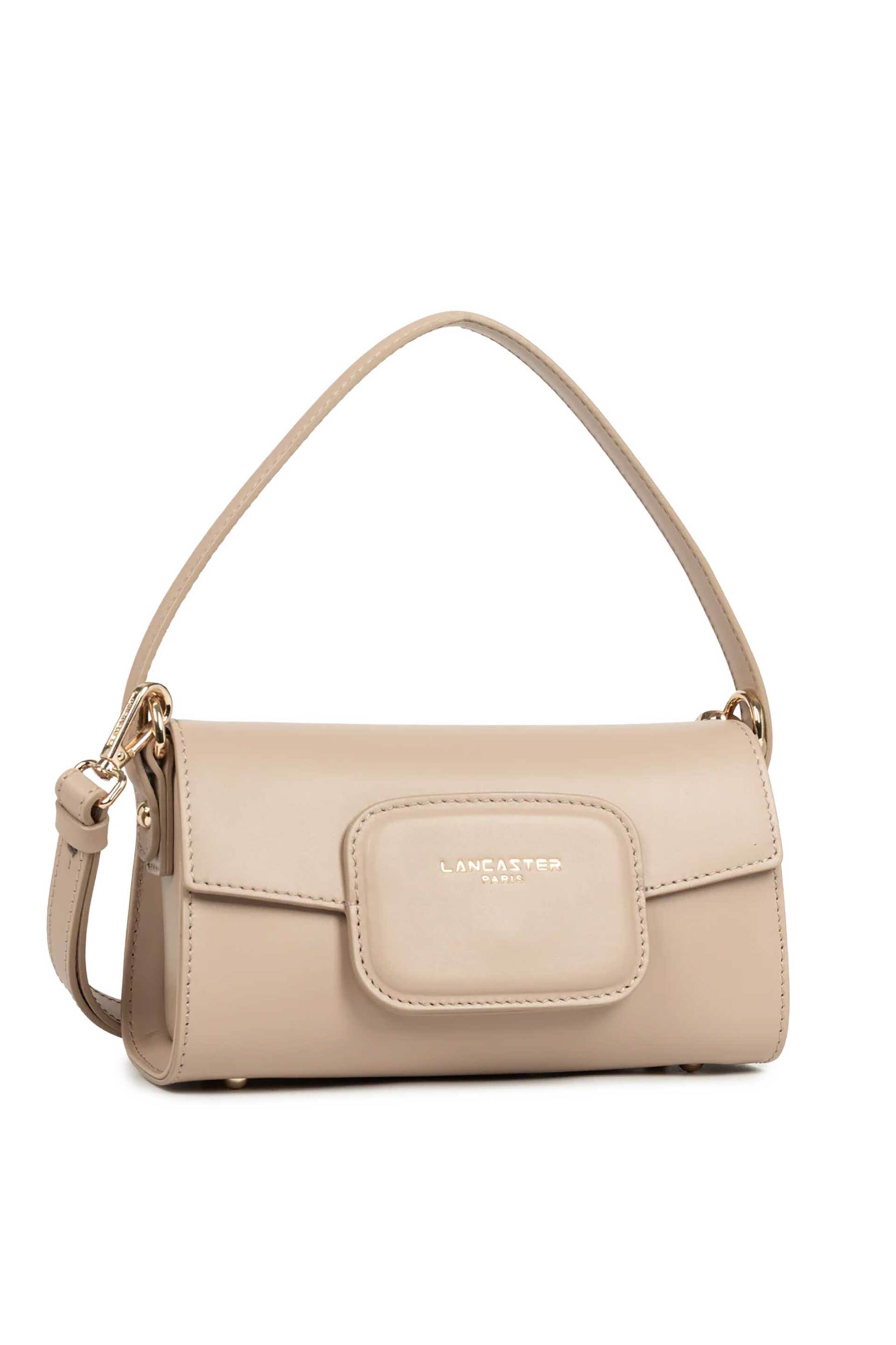 LANCASTER BAGS Lancaster γυναικεία δερμάτινη τσάντα crossbody "Paris Pad Mini" - 480-083 Μπεζ - 2