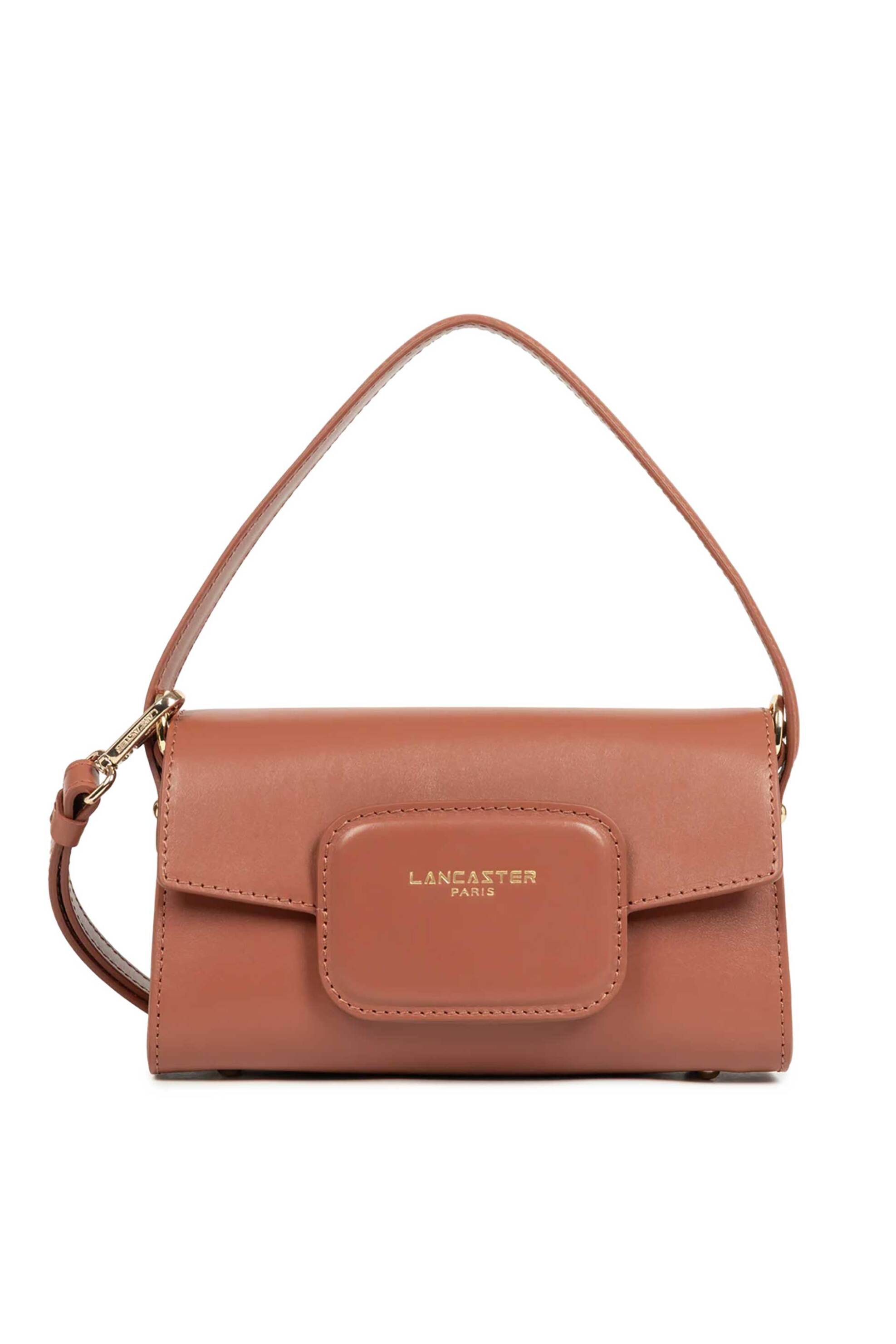 Lancaster γυναικεία δερμάτινη τσάντα crossbody "Paris Pad Mini" - 480-083 Ταμπά
